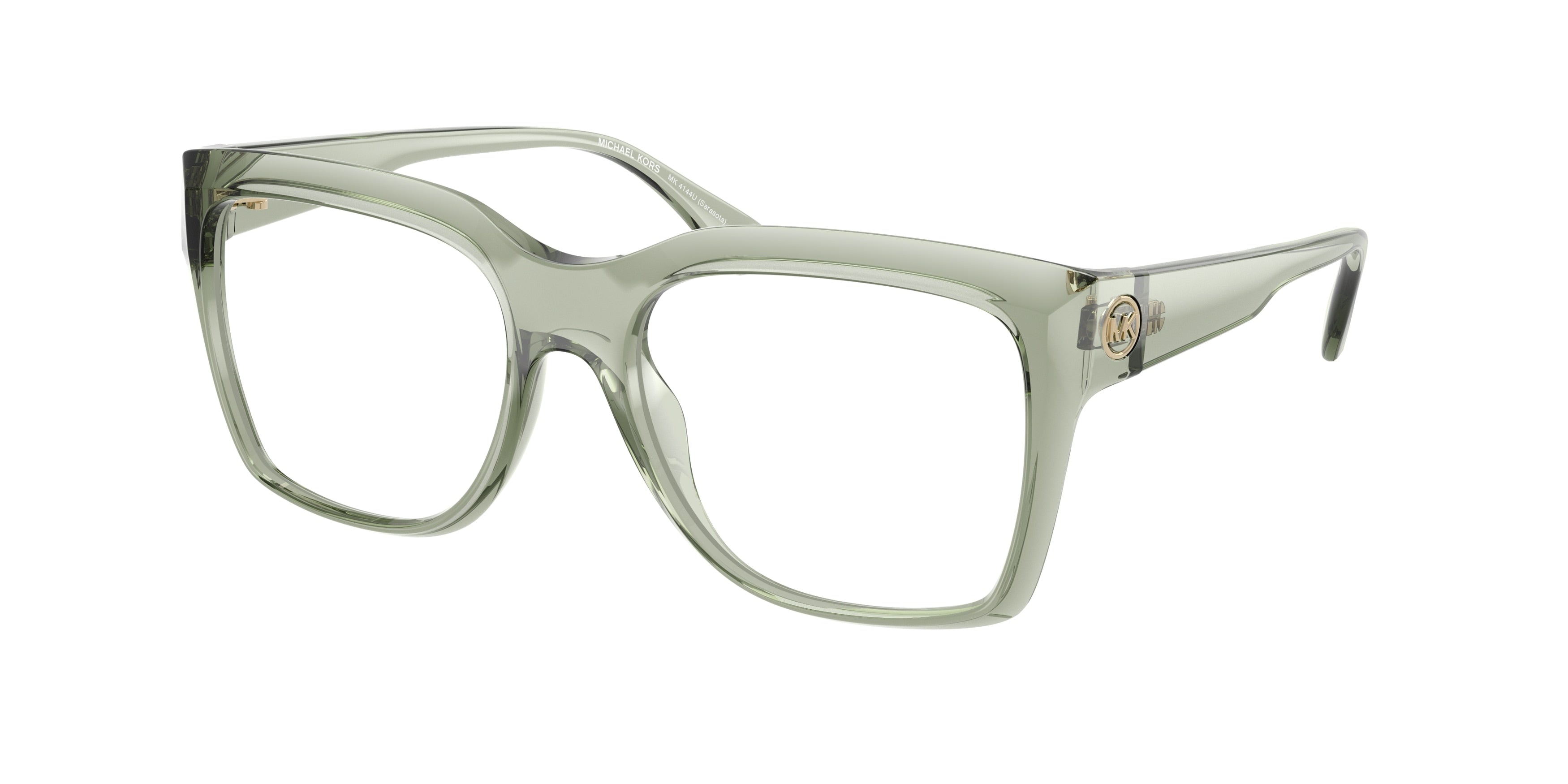 Gafas Oftálmicas Michael Kors Sarasota MK4144U Oliva ahumada transparente