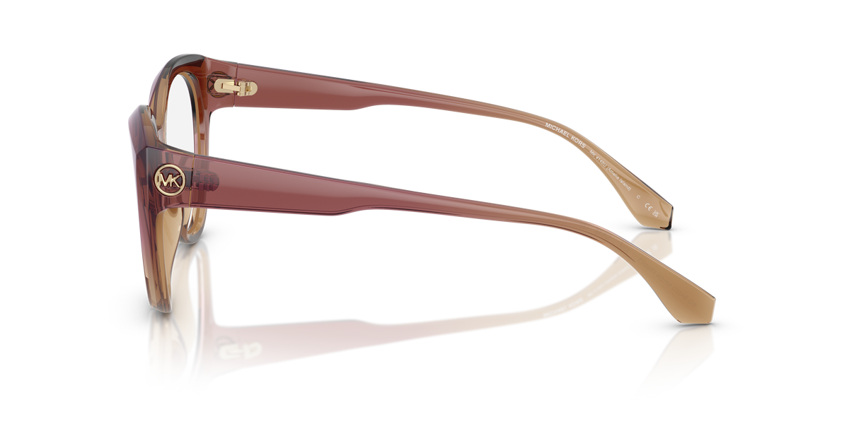 Gafas Oftálmicas Michael Kors Amelia Island MK4145U Marrón claro rosa empolvado
