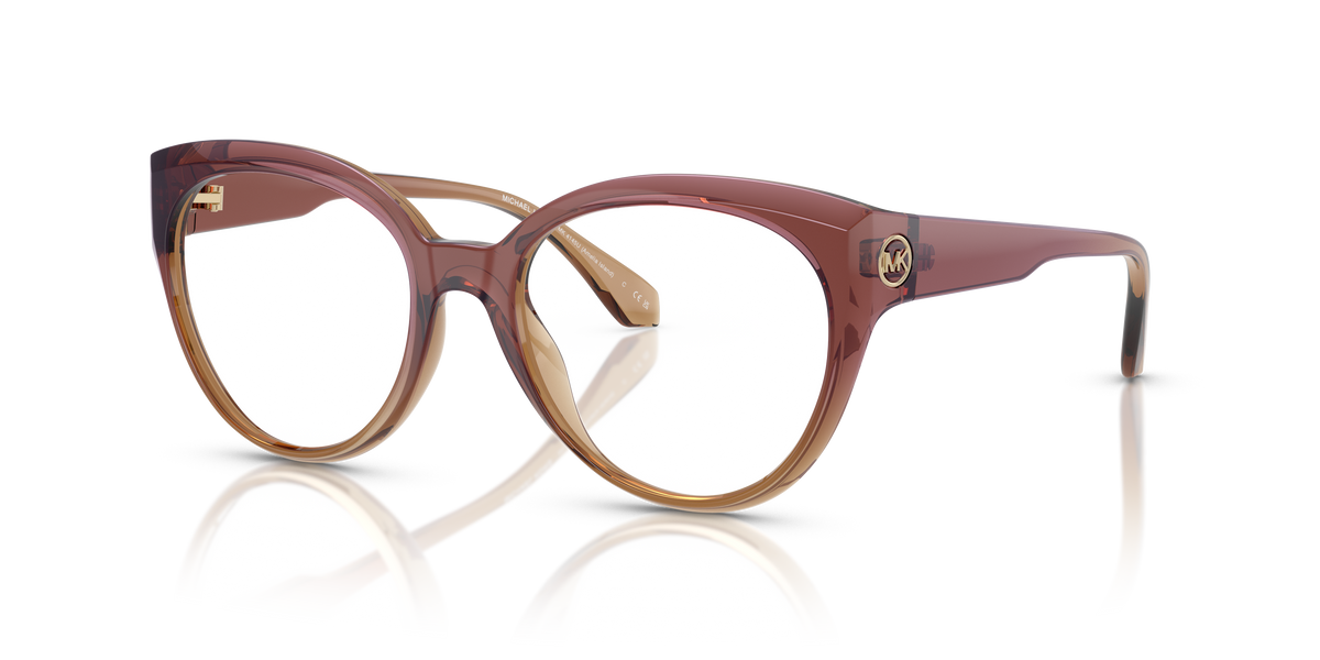 Gafas Oftálmicas Michael Kors Amelia Island MK4145U Marrón claro rosa empolvado