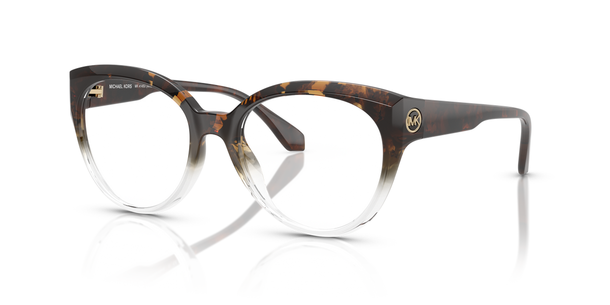 Gafas Oftálmicas Michael Kors Amelia Island MK4145U Tortuga oscura a transparente