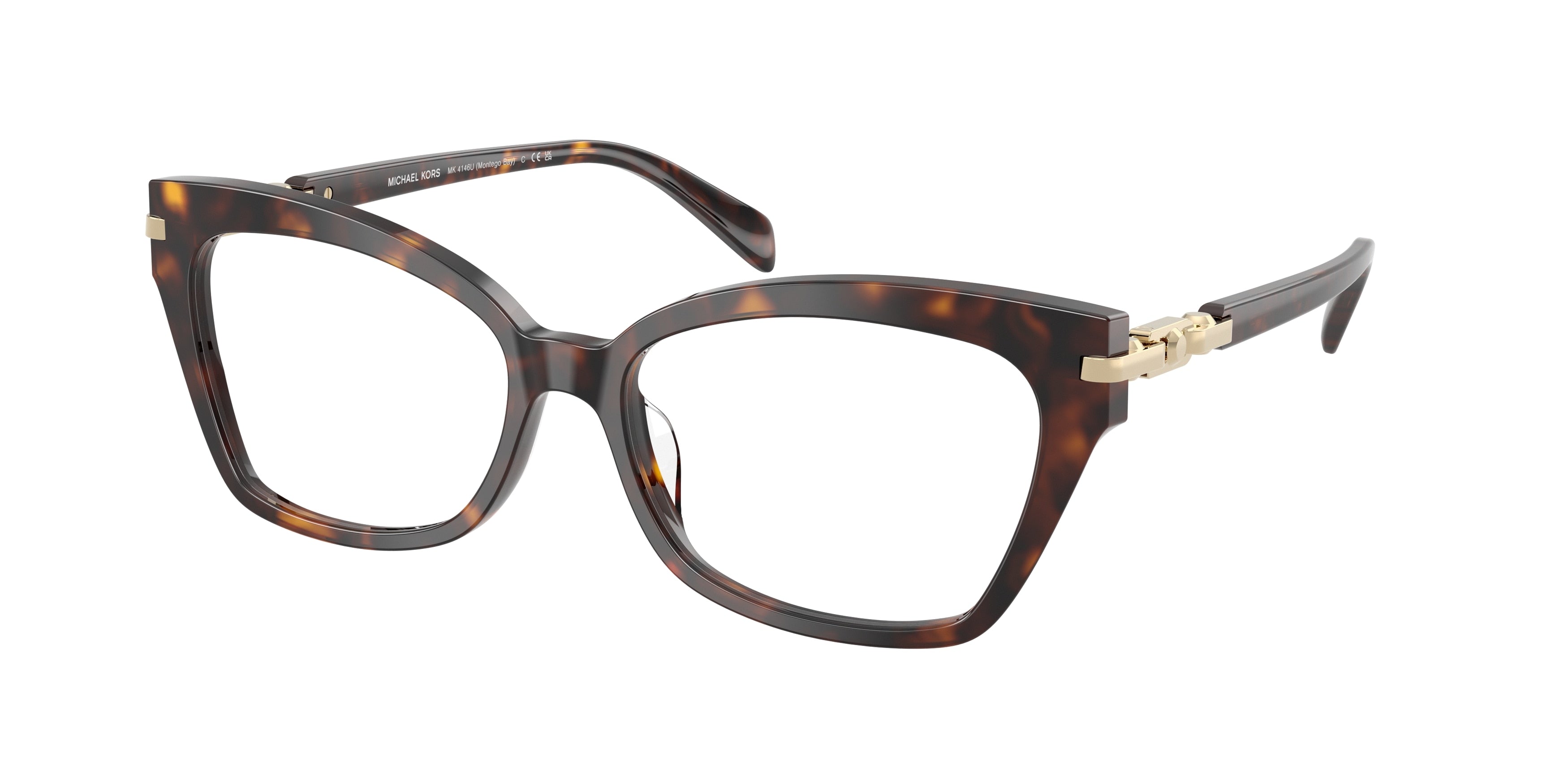 Gafas Oftálmicas Michael Kors Montego Bay MK4146U Carey Oscuro