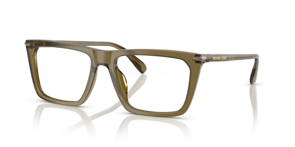 Gafas Oftálmicas Michael Kors Echo Park MK4157U Verde Olivo Traslúcido