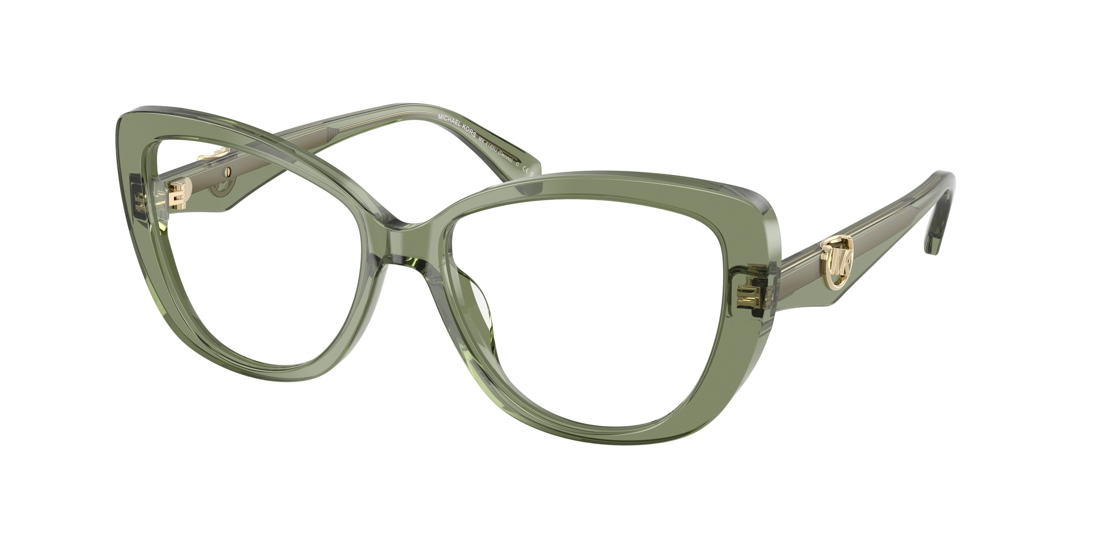 Gafas Oftálmicas Michael Kors Dervio MK4163U Verde Traslúcido
