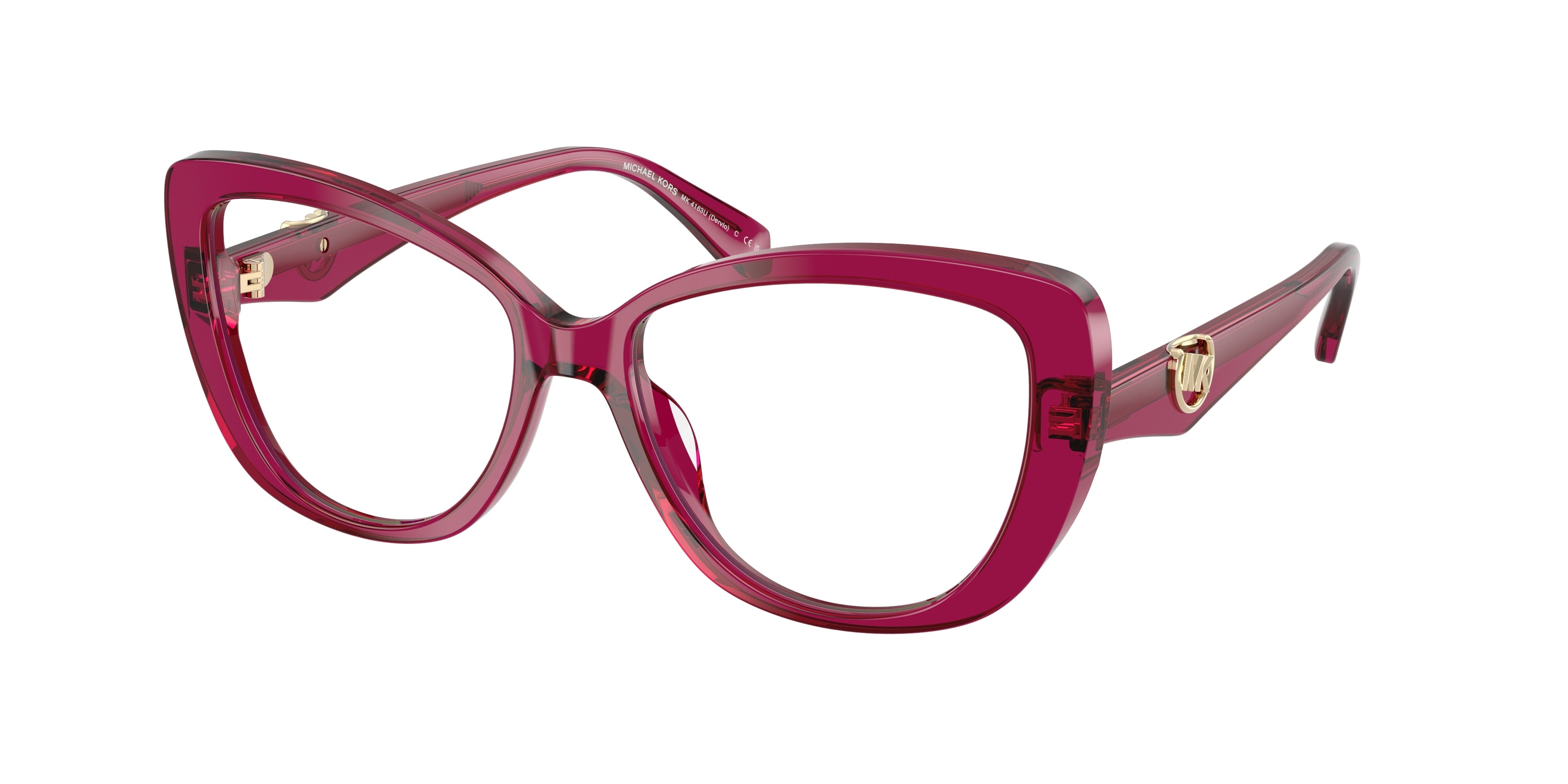 Gafas Oftálmicas Michael Kors Dervio MK4163U Ciruela Traslúcido