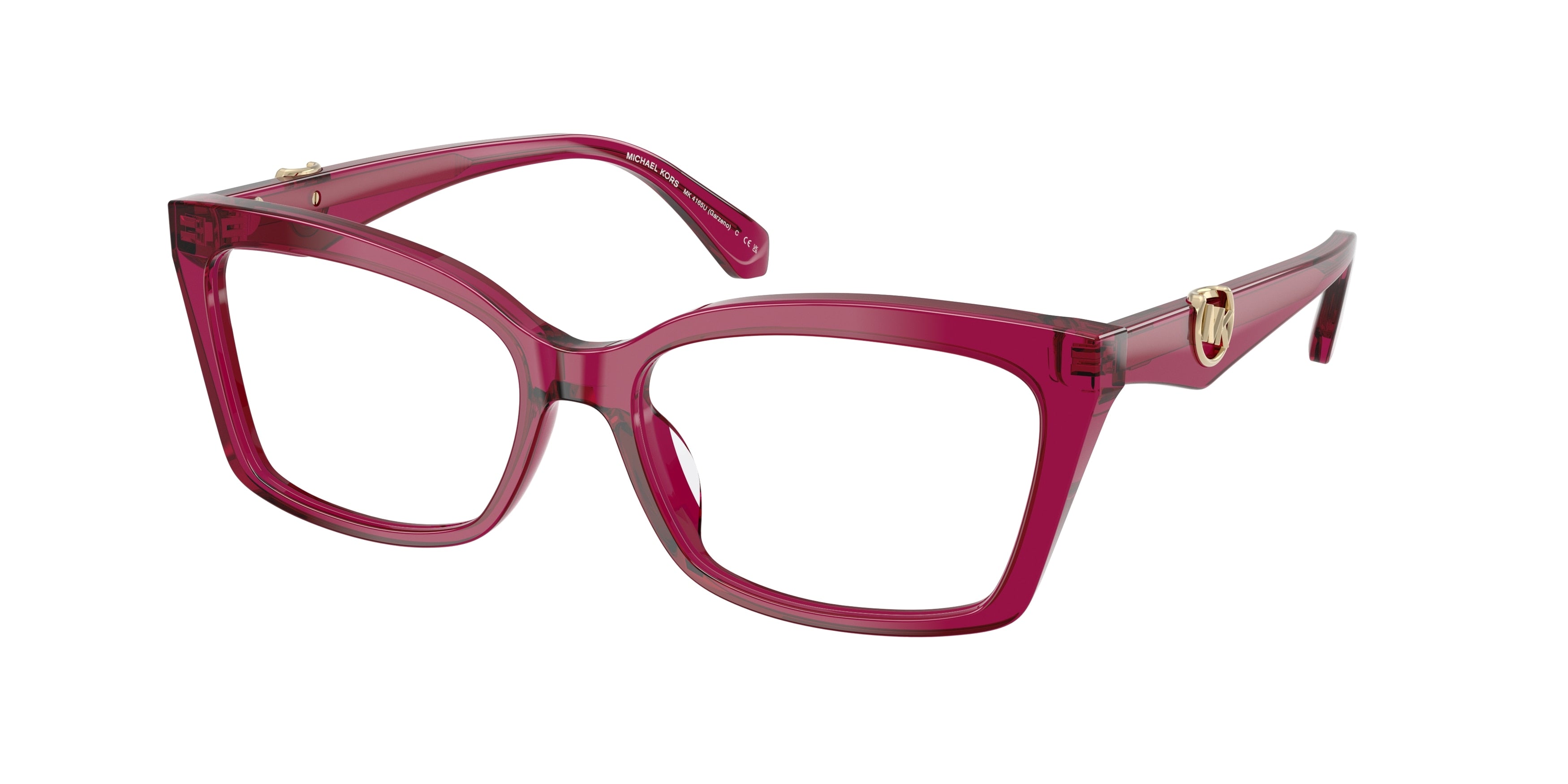 Gafas Oftálmicas Michael Kors Garzeno MK4165U Ciruela Traslúcido