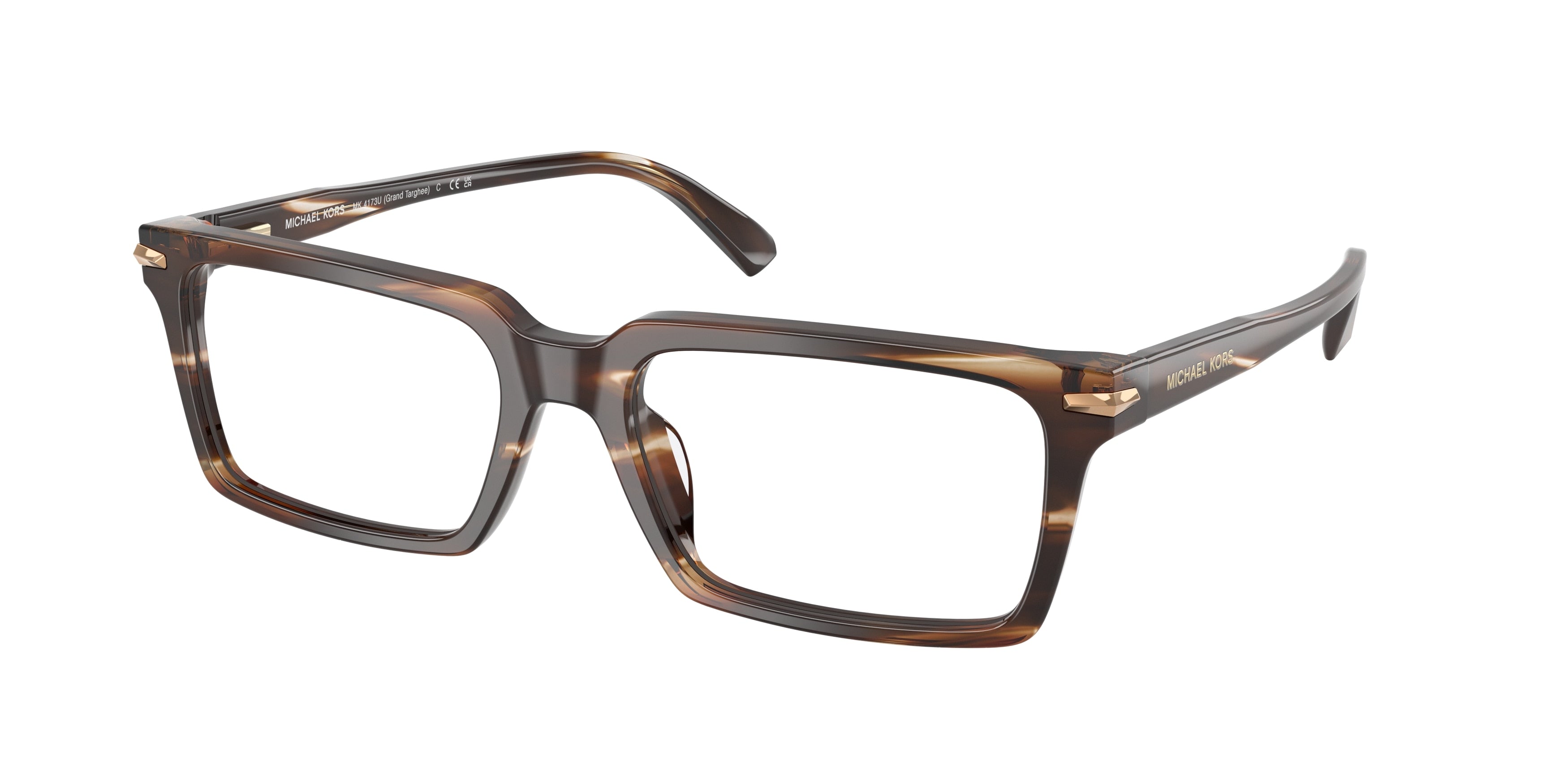 Gafas Oftálmicas Michael Kors Grand Targhee MK4173U Cuerno Marrón