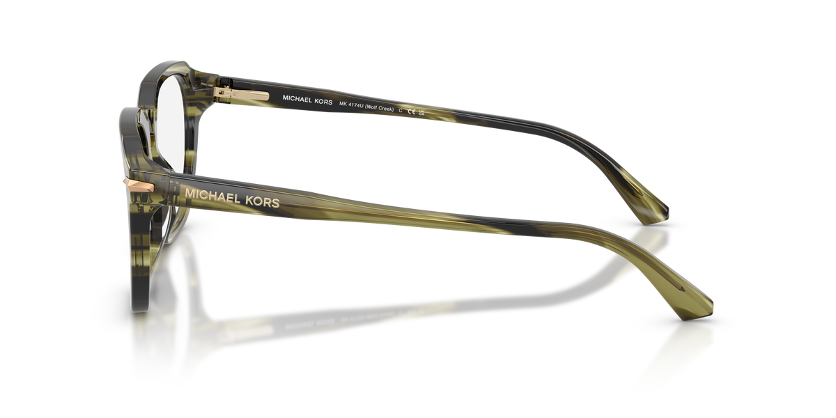 Gafas Oftálmicas Michael Kors Wolf Creek MK4174U Cuerno Verde Olivo