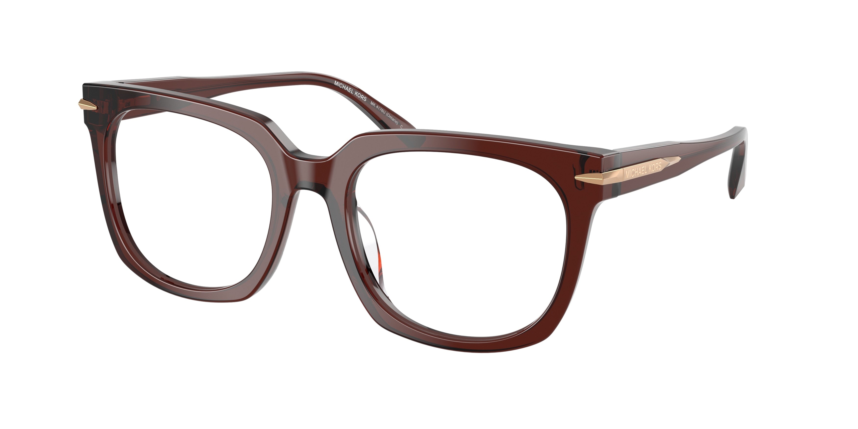 Gafas Oftálmicas Michael Kors Ontario MK4176U Marrón Traslúcido