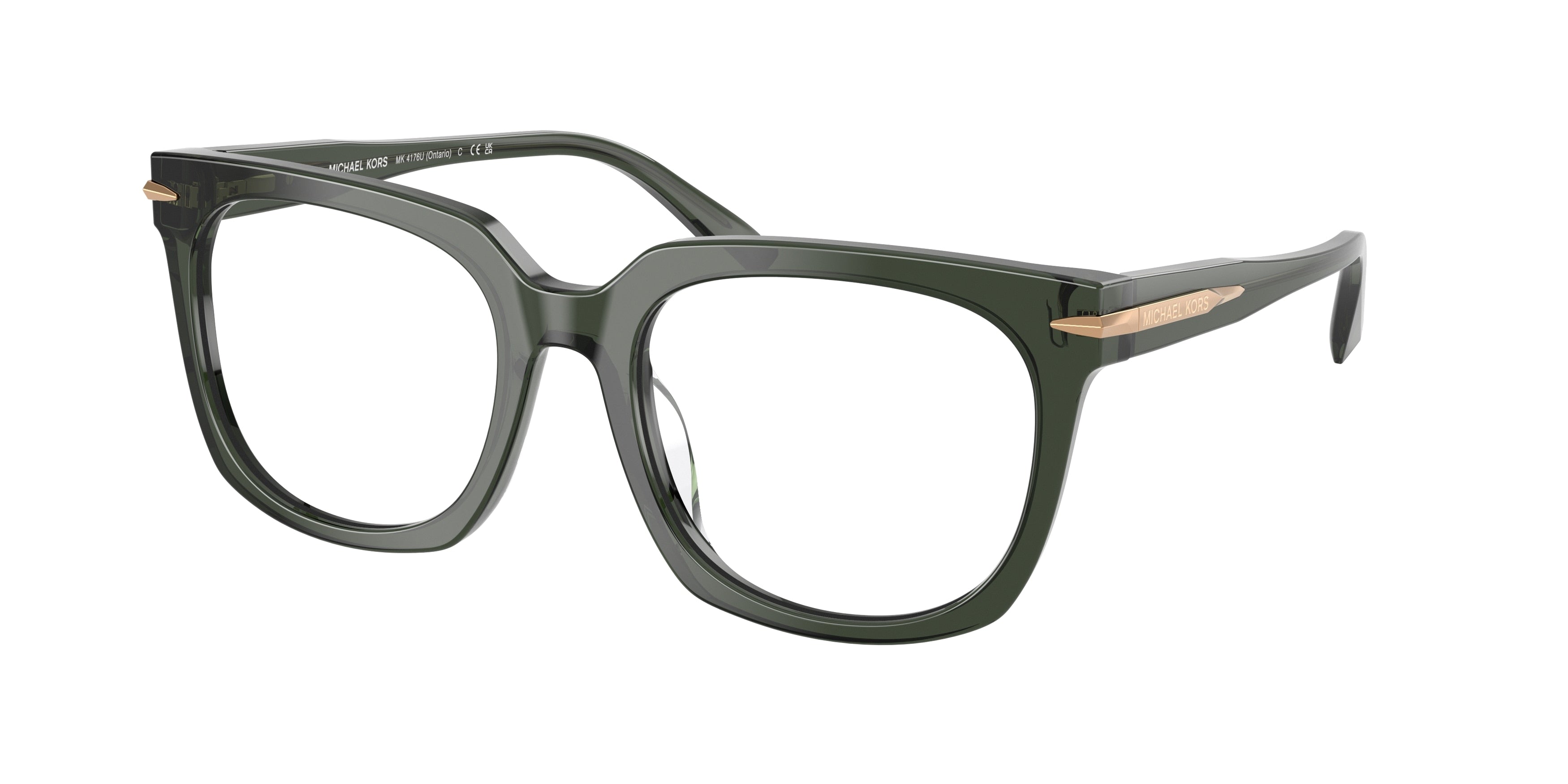 Gafas Oftálmicas Michael Kors Ontario MK4176U Verde Traslúcido