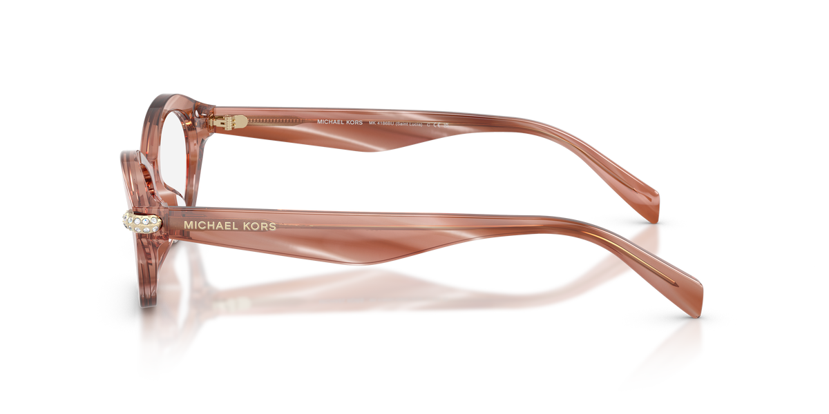 Gafas Oftálmicas Michael Kors Saint Lucia MK4186BU Cuerno Rosa