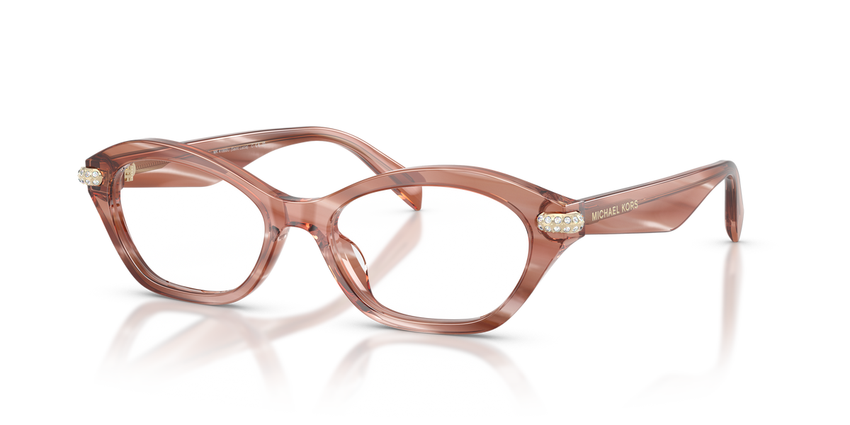 Gafas Oftálmicas Michael Kors Saint Lucia MK4186BU Cuerno Rosa