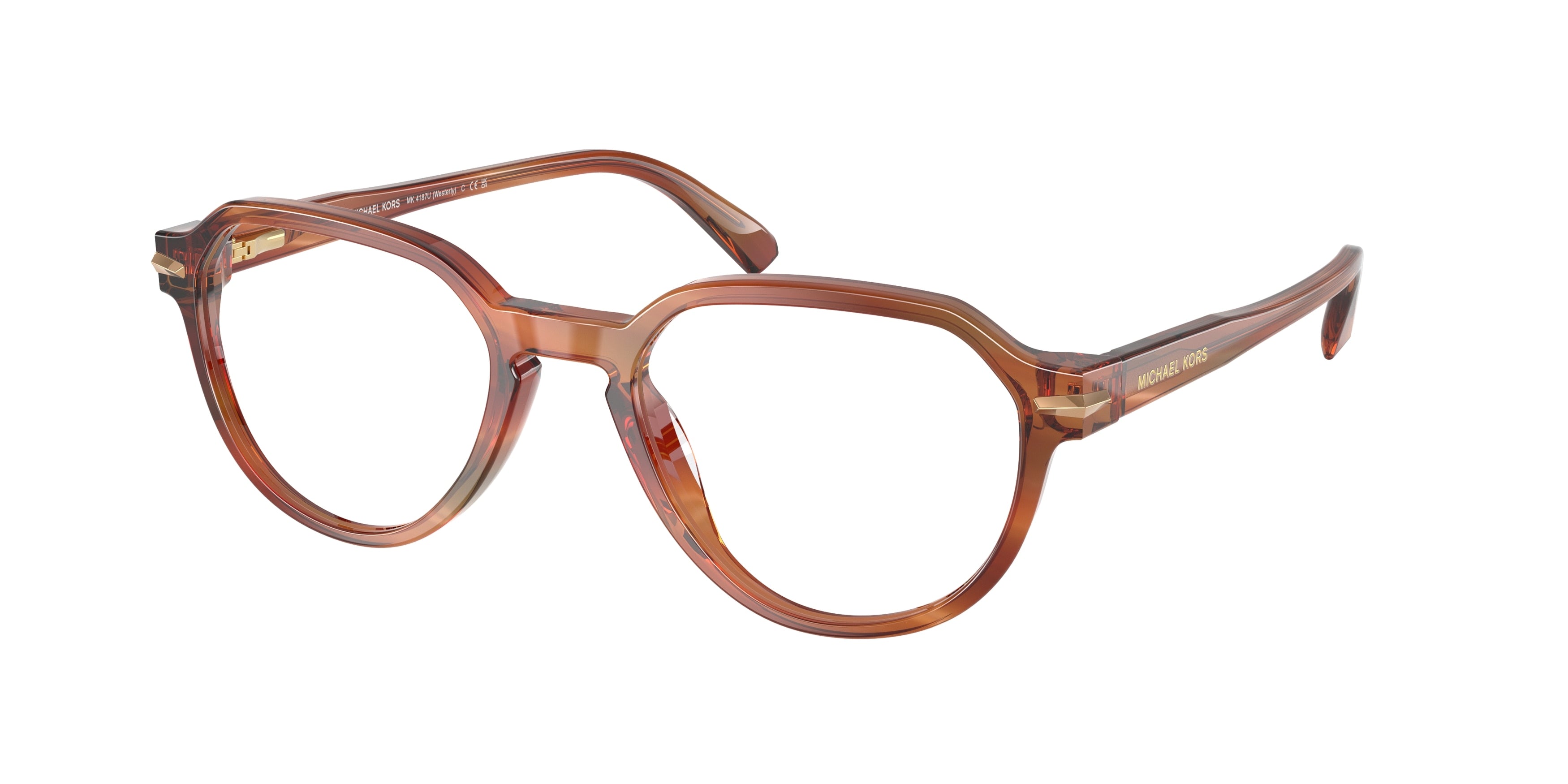 Gafas Oftálmicas Michael Kors Westerly MK4187U Cuerno Marrón