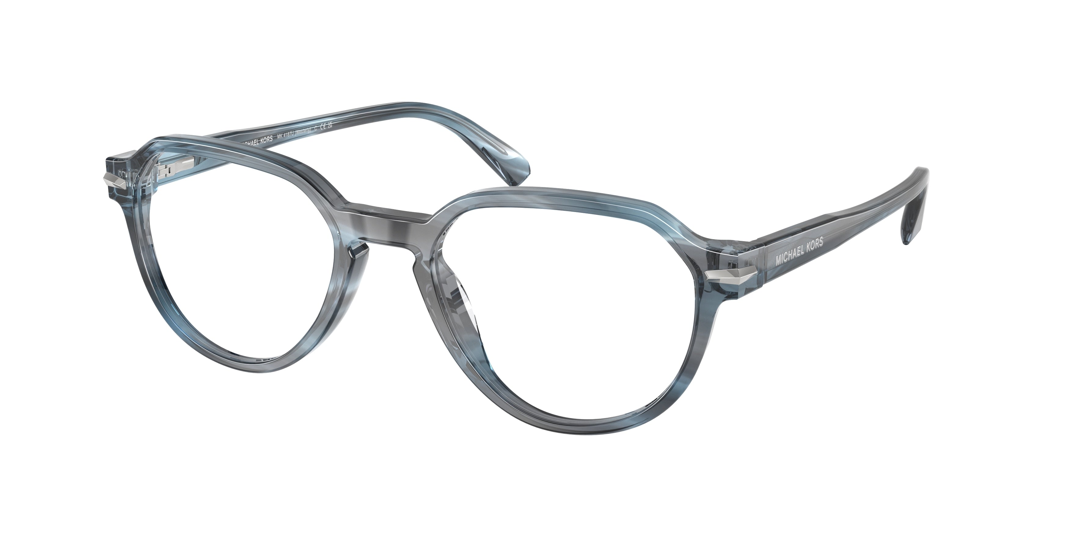 Gafas Oftálmicas Michael Kors Westerly MK4187U Cuerno Azul Marino