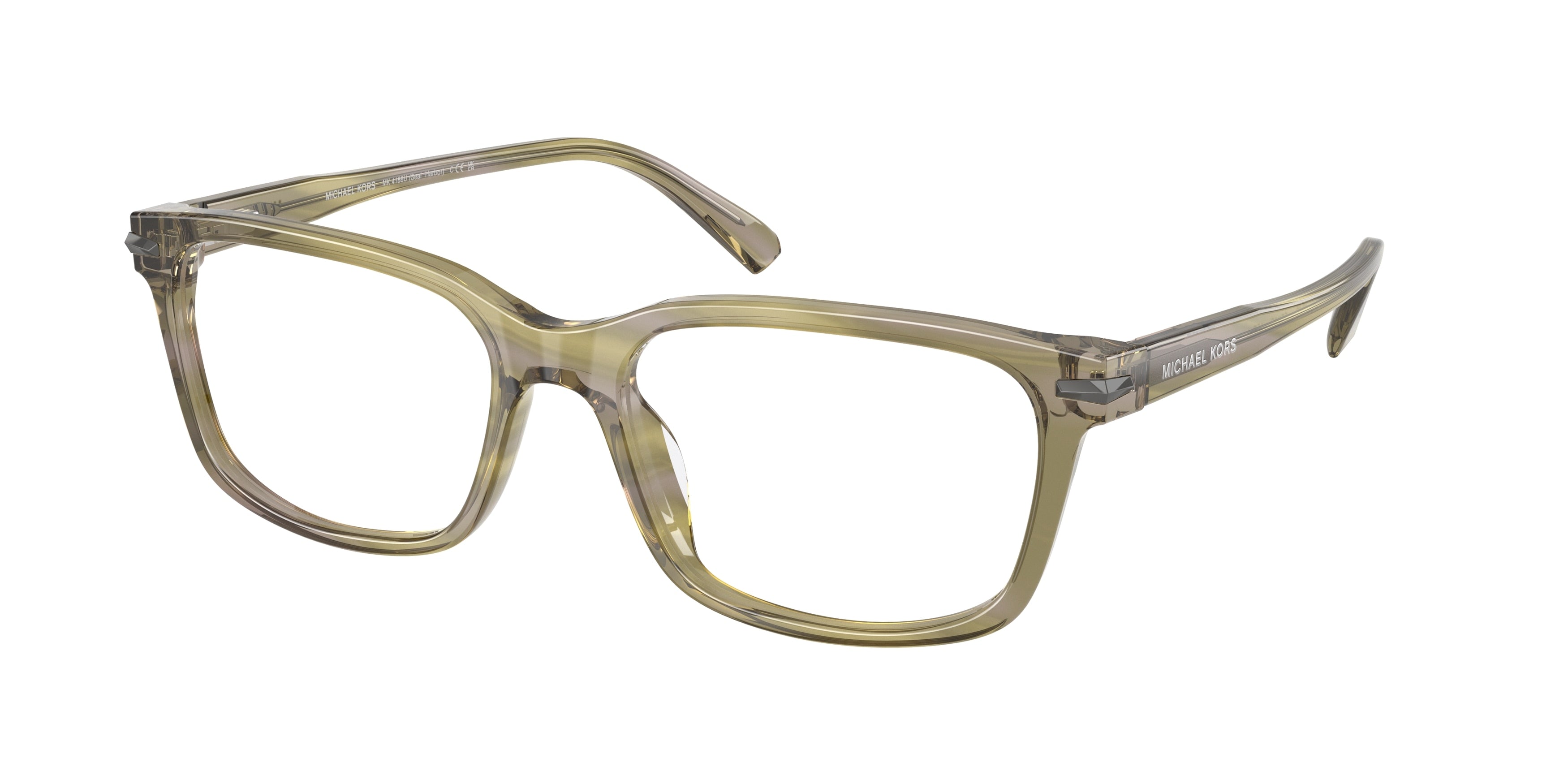 Gafas Oftálmicas Michael Kors Seal Harbor MK4188U Cuerno Verde Olivo
