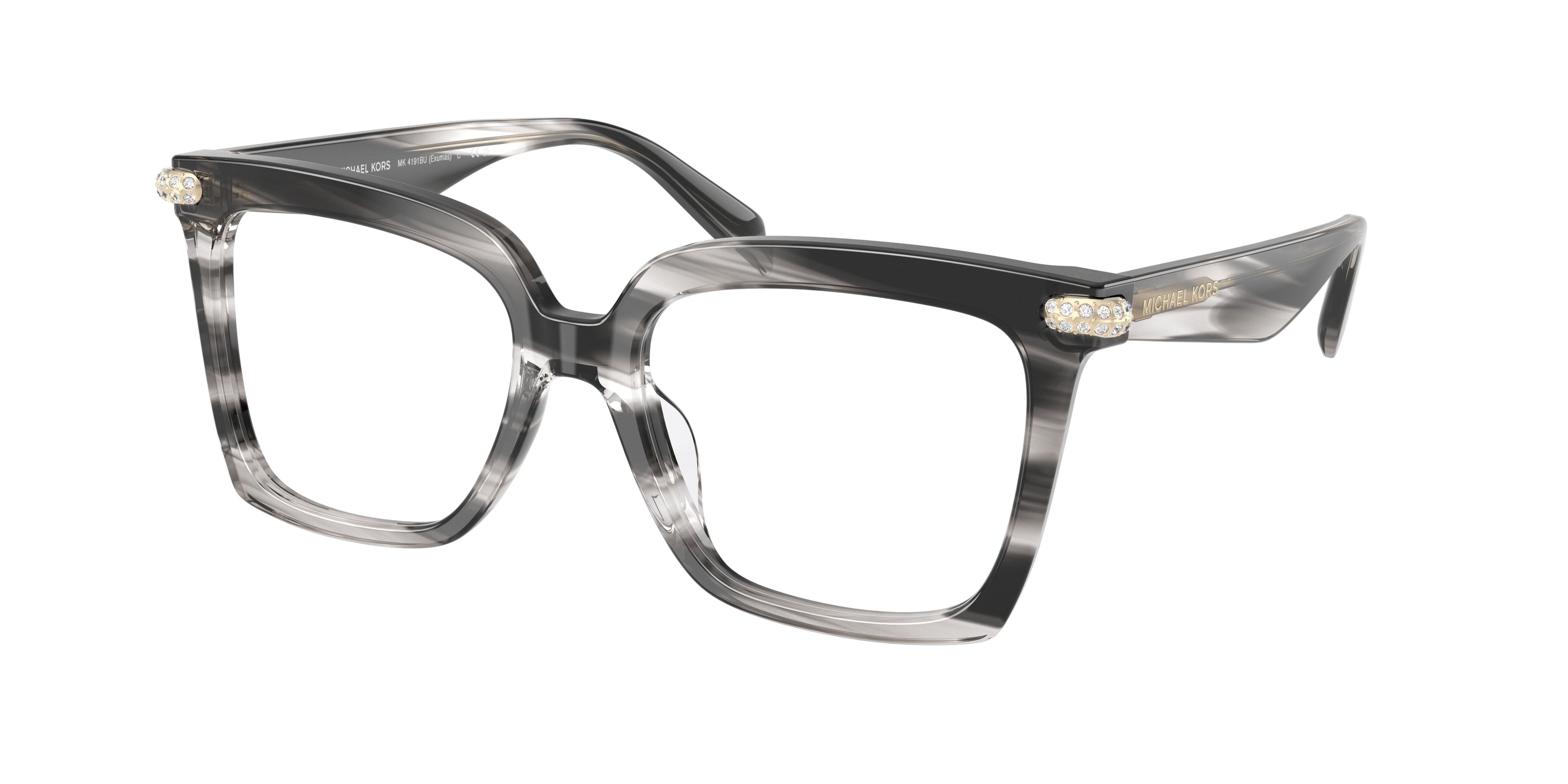 Gafas Oftálmicas Michael Kors Exumas MK4191BU Cuerno Negro
