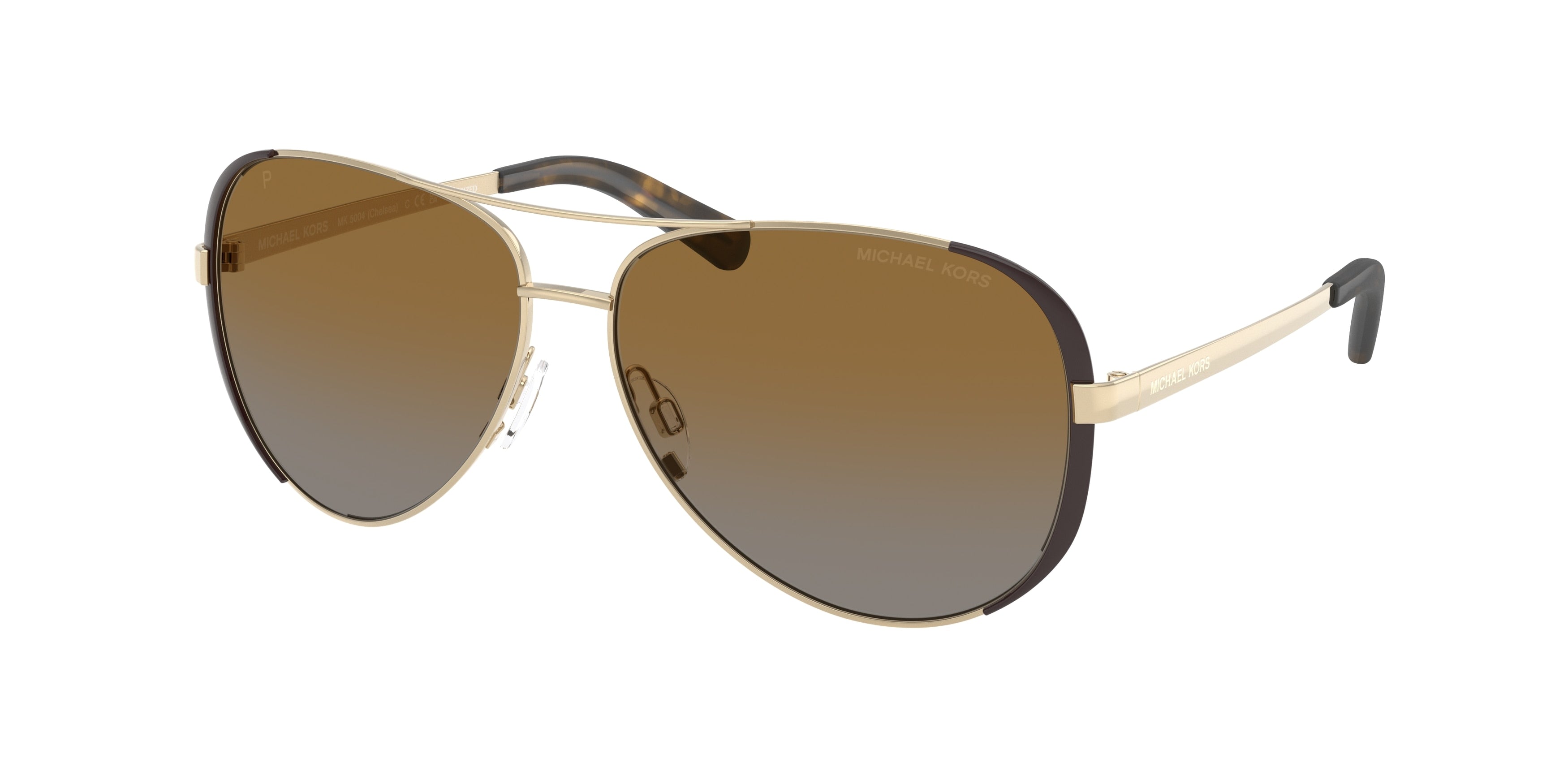 Gafas de Sol Michael Kors Chelsea MK5004 Dorado/Marrón y Marrón Degradé Polarizado