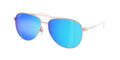 Gafas de Sol Michael Kors Hvar MK5007 Oro Rosa/Blanco y Azul Espejeado