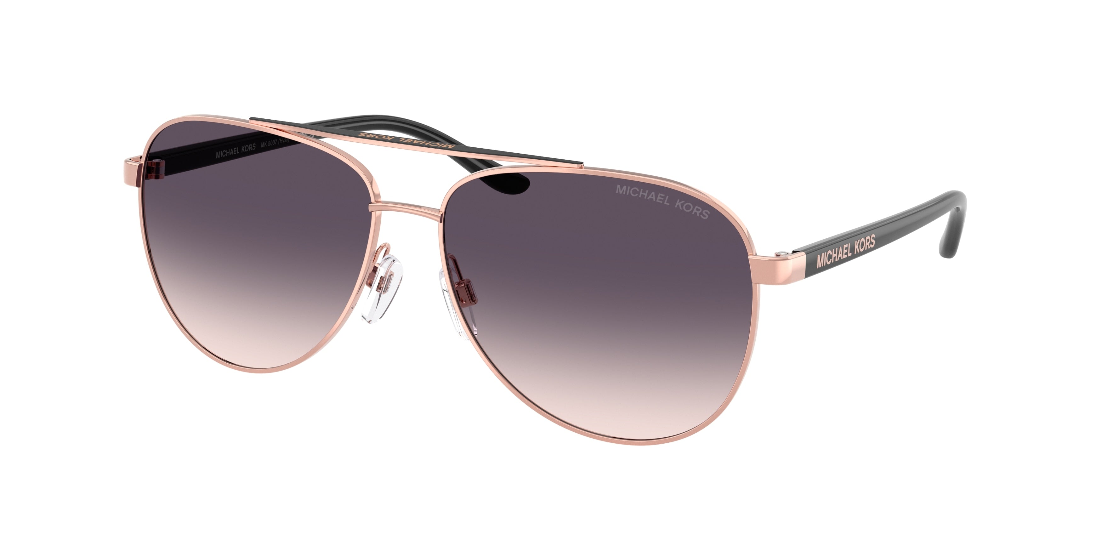 Gafas de Sol Michael Kors Hvar MK5007 Oro Rosa y Gris y Rosáceo Degradé
