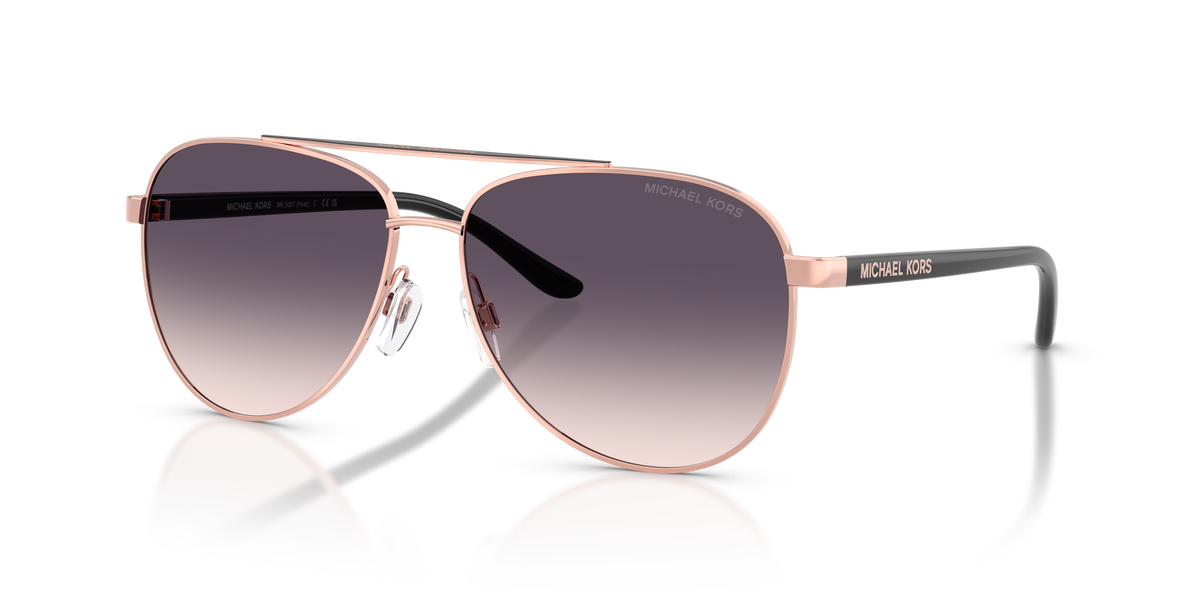 Gafas de Sol Michael Kors Hvar MK5007 Oro Rosa y Gris y Rosáceo Degradé