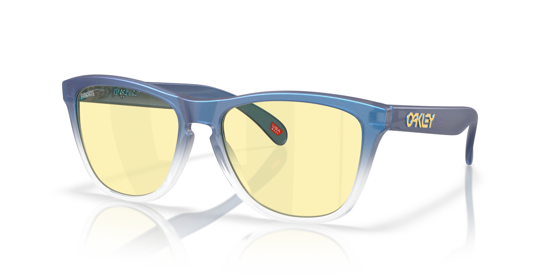 Gafas de Sol Oakley Oakley X Fortnite™ Frogskins™ OO9013 Turquesa/azul/claro sombreado mezclado mate