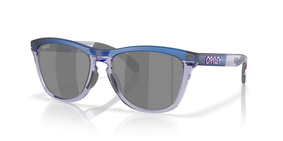 Gafas de Sol Oakley Oakley X Fortnite™ Brite Bomber Frogskins™ Range OO9284 Azul Traslúcido Mate