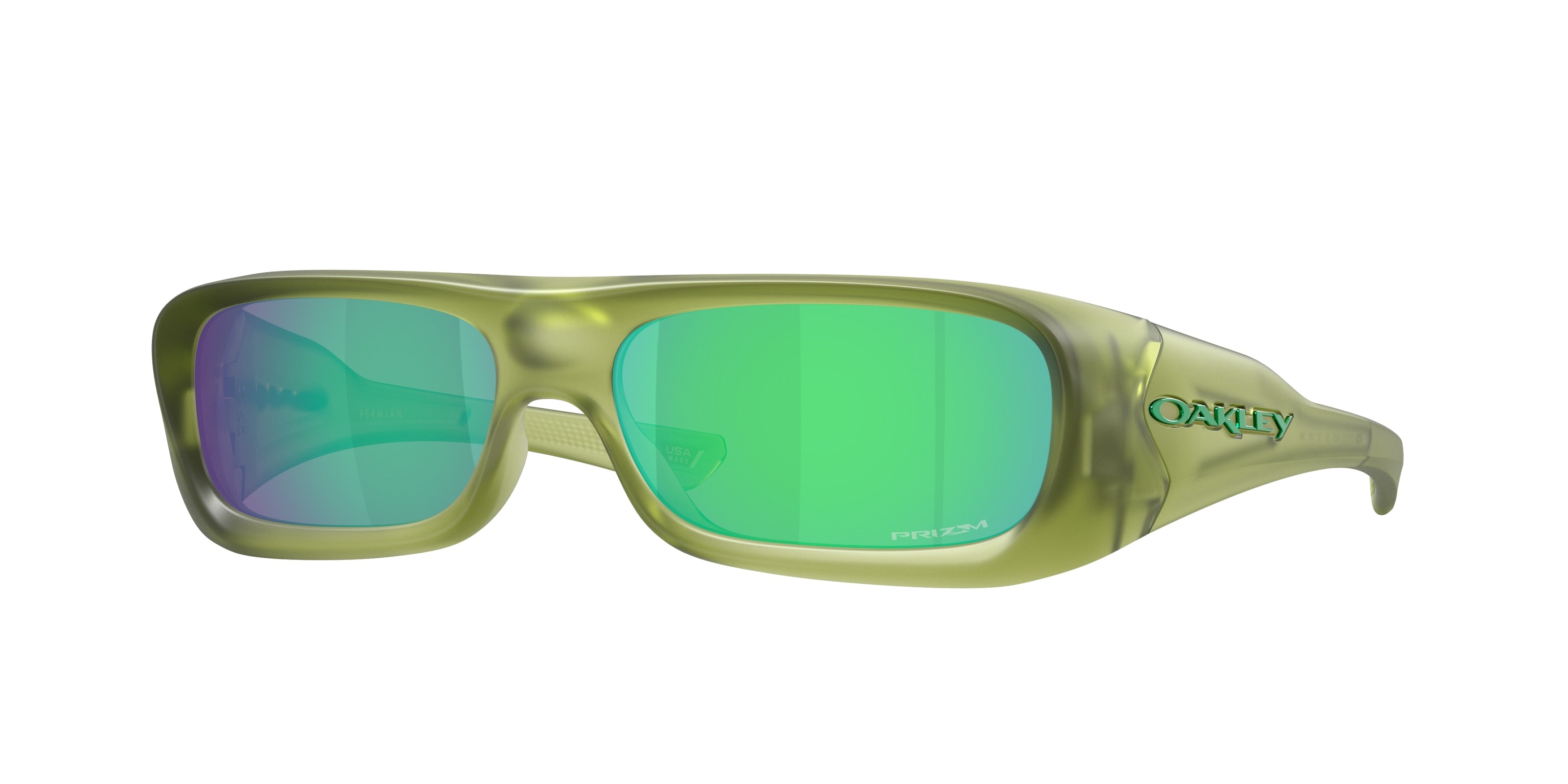 Gafas de Sol Oakley Permian OO9520 Verde helecho transparente mate