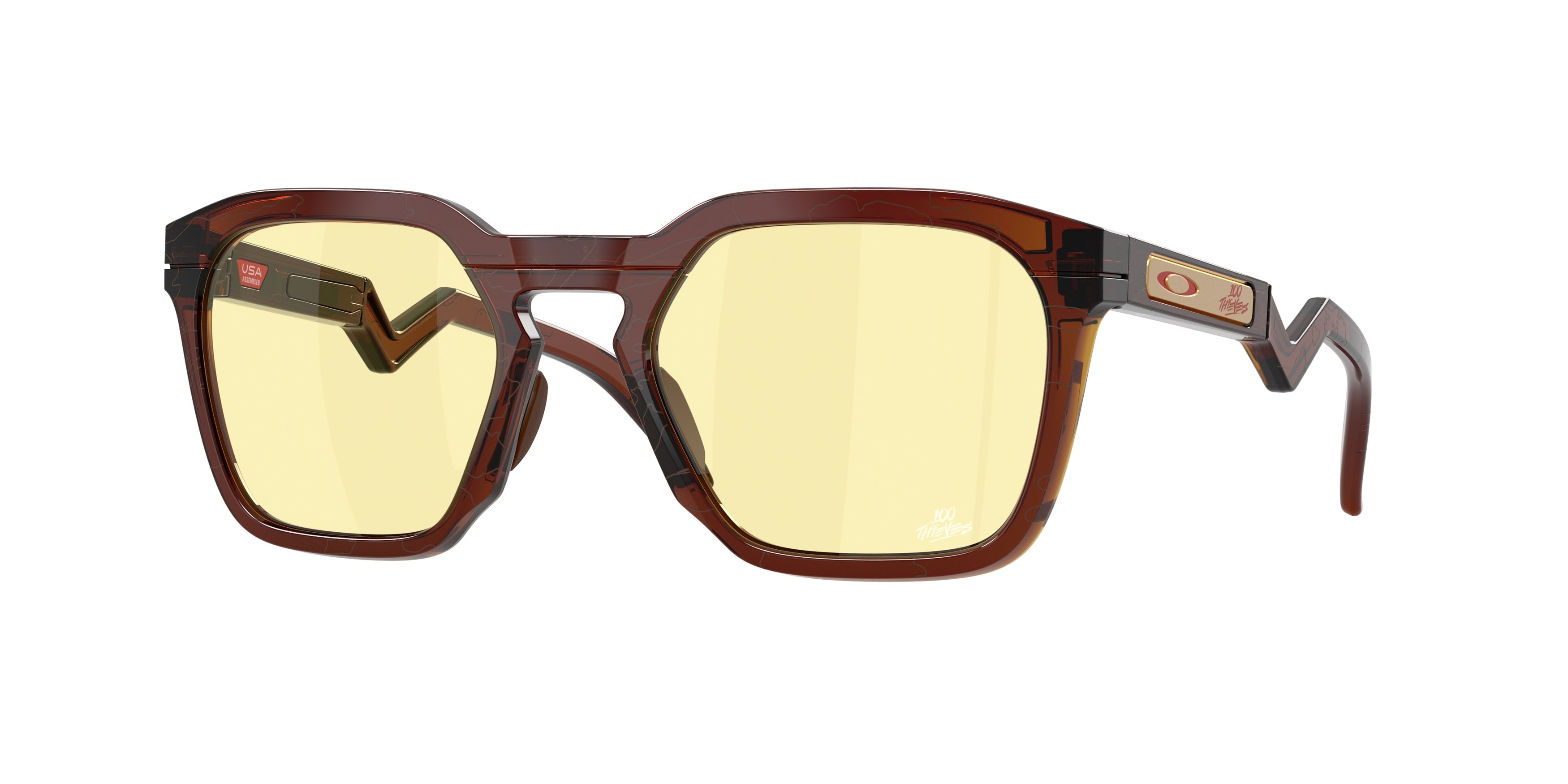 Gafas de Sol Oakley HSTN SQ 100 Thieves Collection OO9533 Ámbar Oscuro