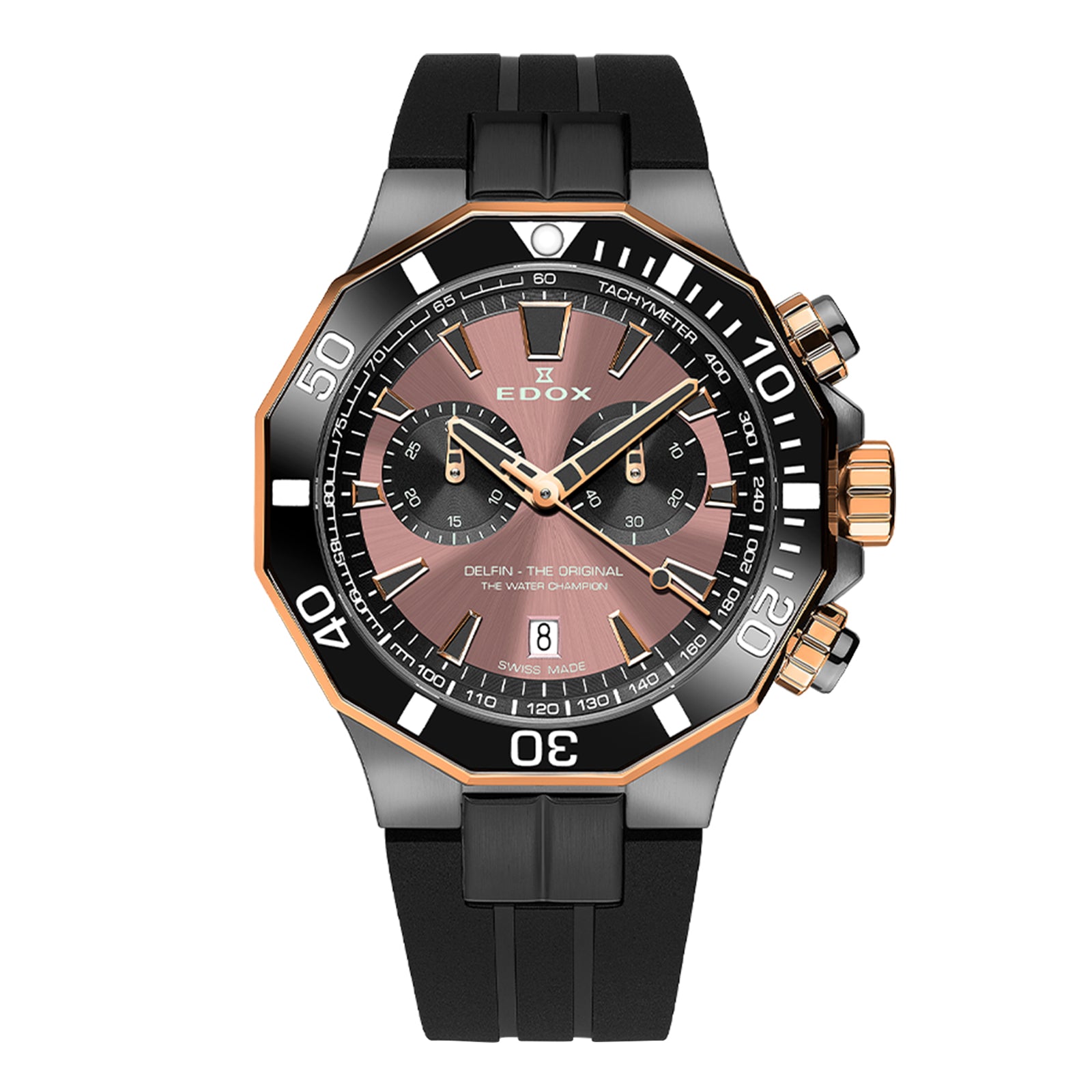 Reloj Edox Delfin 10112-357GRNCA-BRNR
