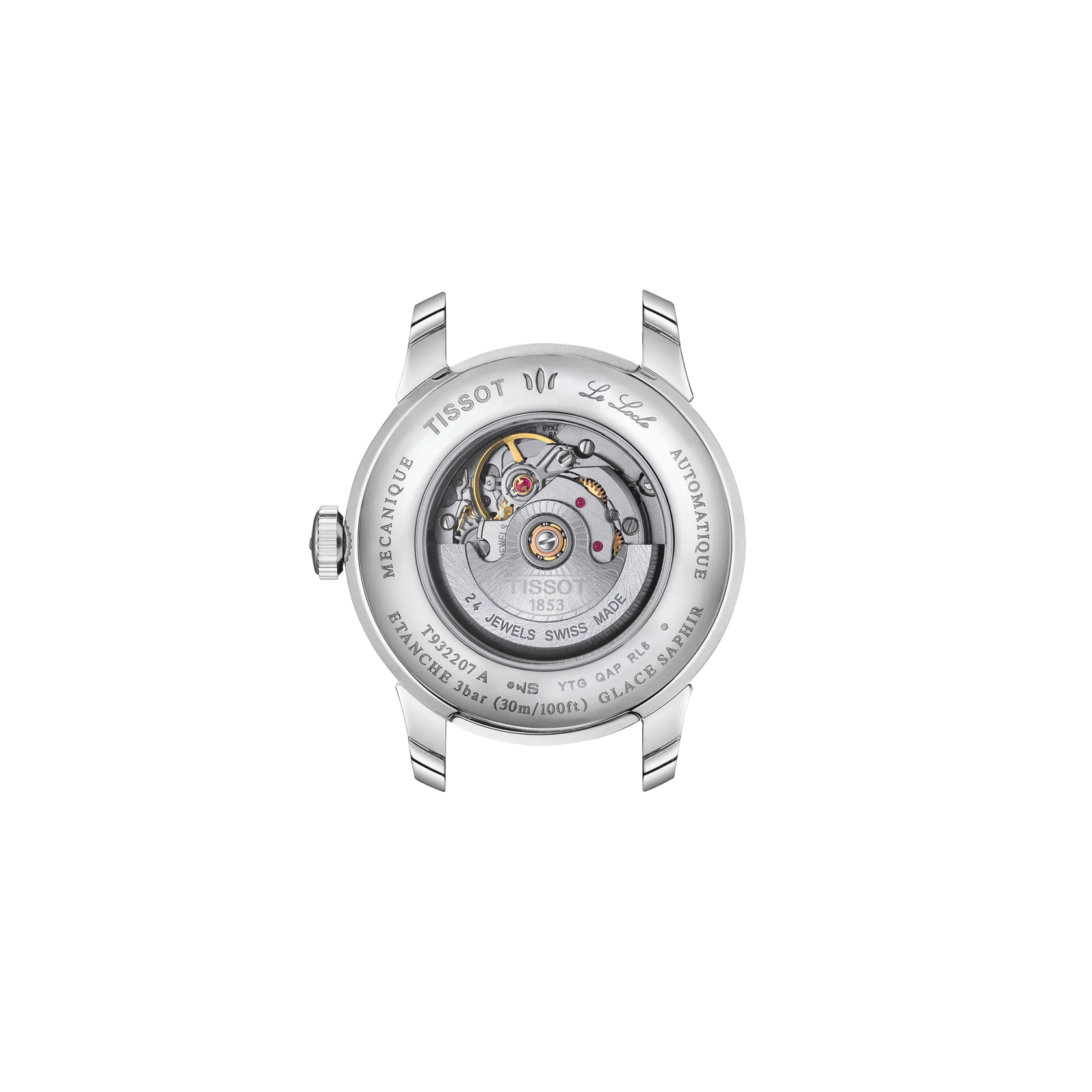 Reloj Tissot Le Locle Gold T932.207.46.046.00 vista posterior