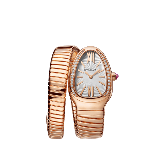 Reloj Bvlgari Serpenti Tubogas Quartz Diamantes Oro Rosa 103003