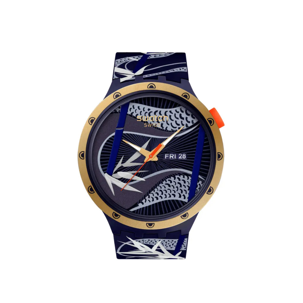 Reloj Swatch BLUE AND GOLDEN LITHE DANCER SB05Z700
