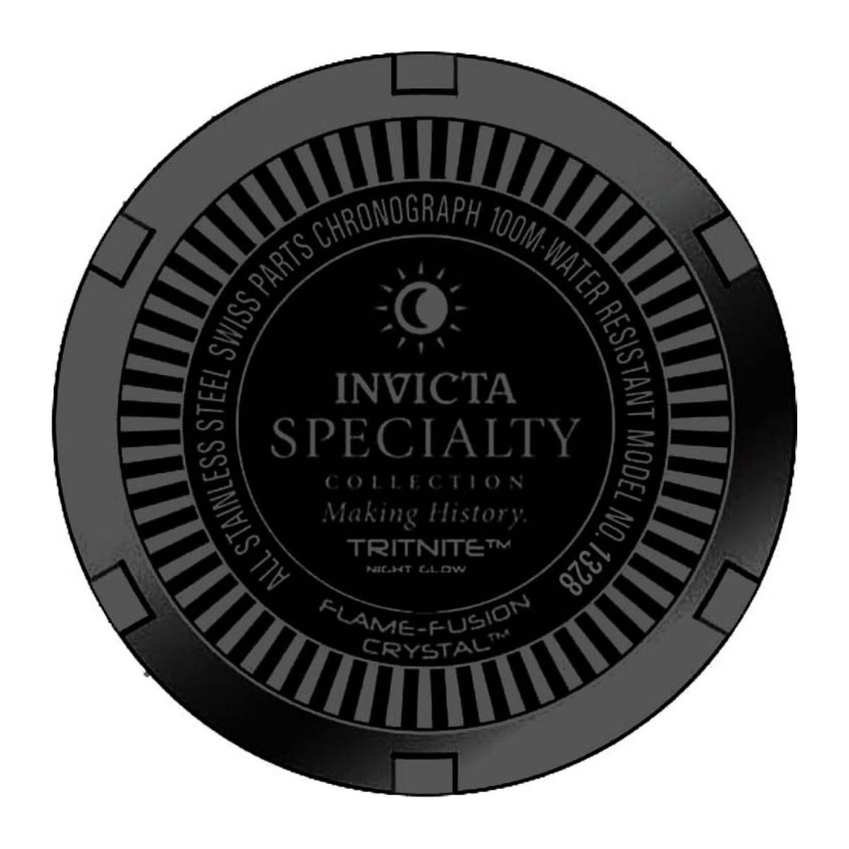 Reloj Invicta 1328 fondo de la caja