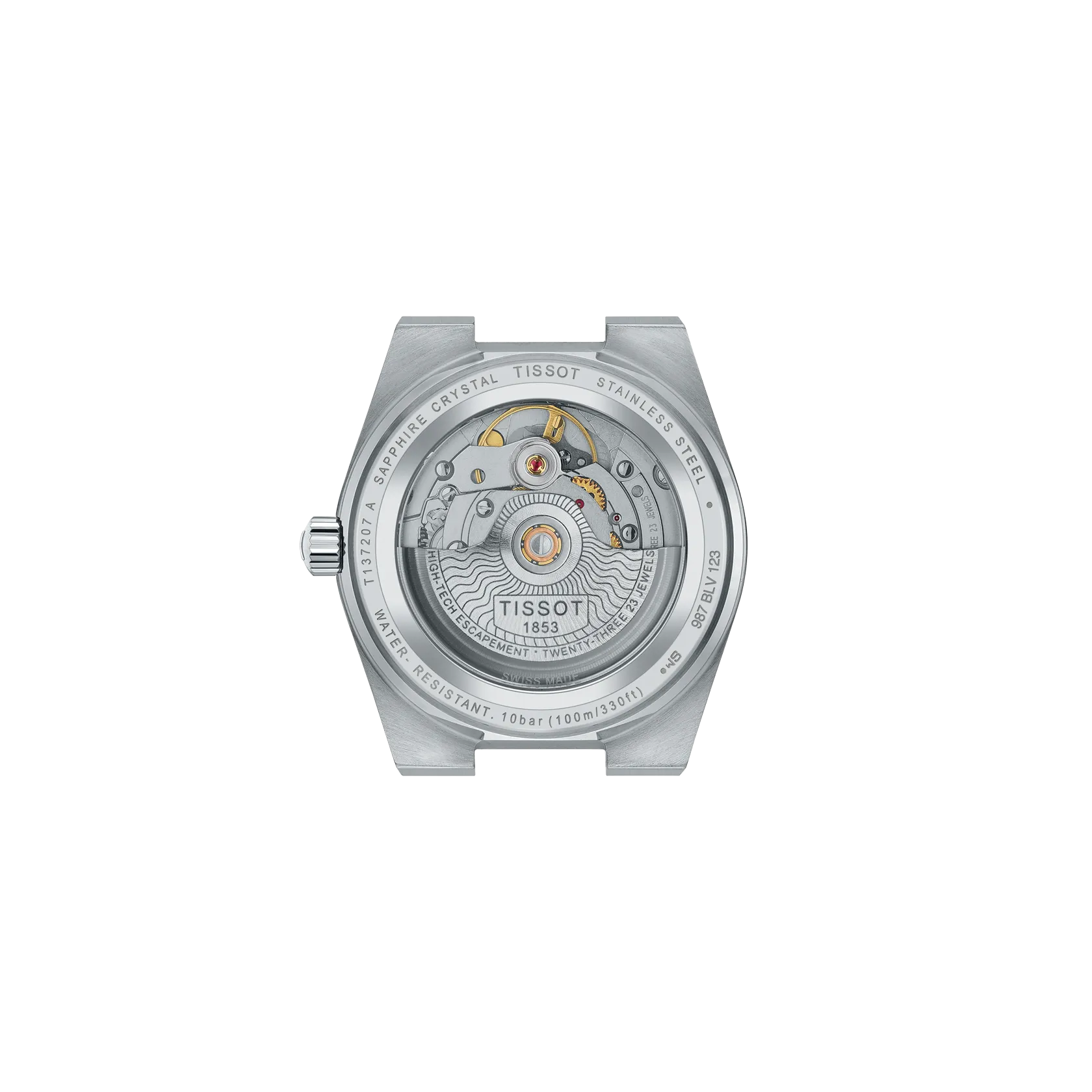 Tissot PRX Powermatic 80 T137.207.11.091.00 vista posterior