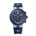 Reloj Bvlgari Aluminium Cronógrafo Automático Dial Azul 104234