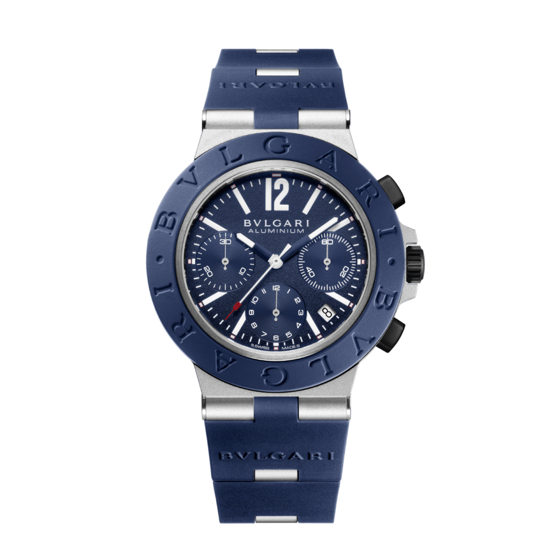 Reloj Bvlgari Aluminium Cronógrafo Automático Dial Azul 104234