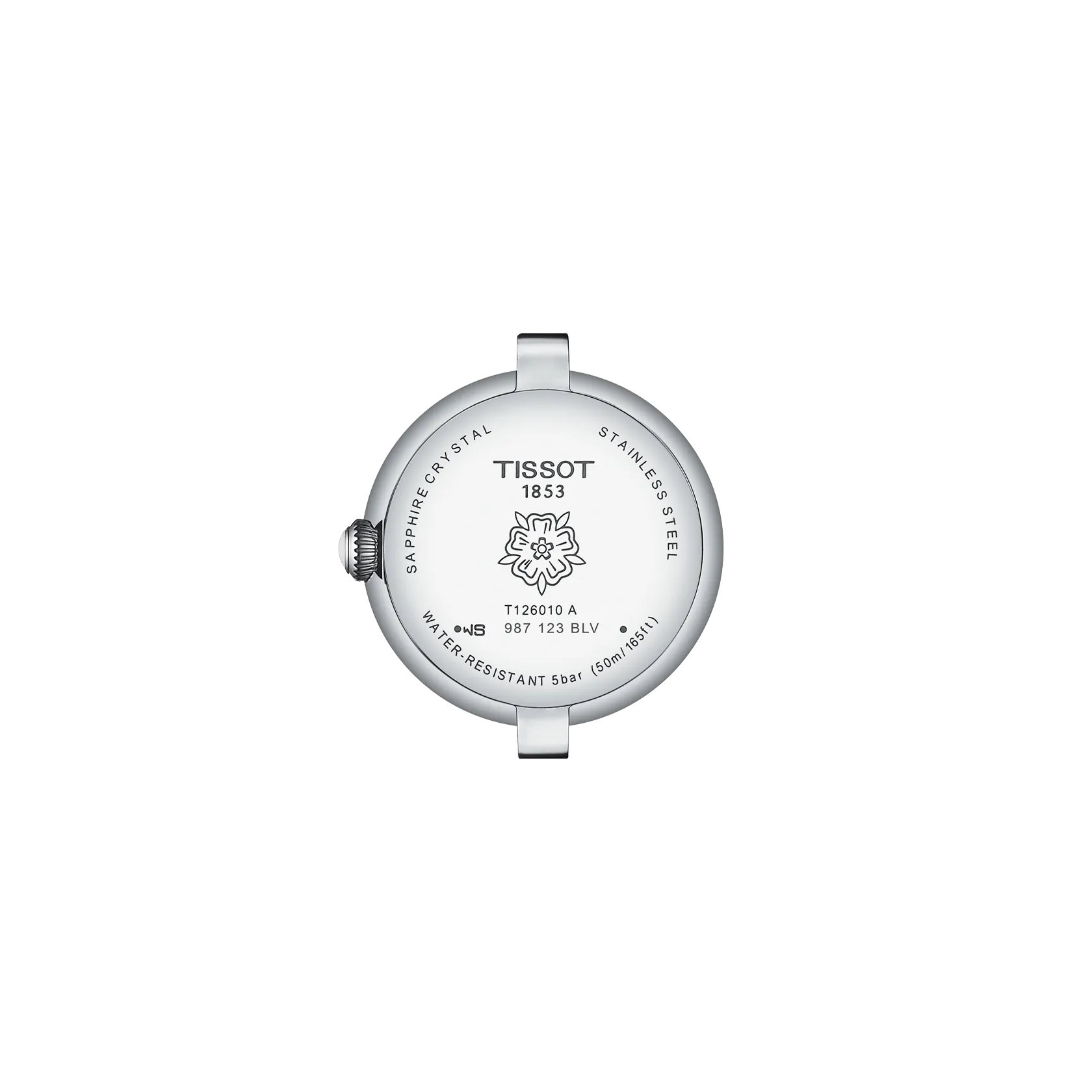 Reloj Tissot Bellissima T126.010.11.133.00 vista posterior