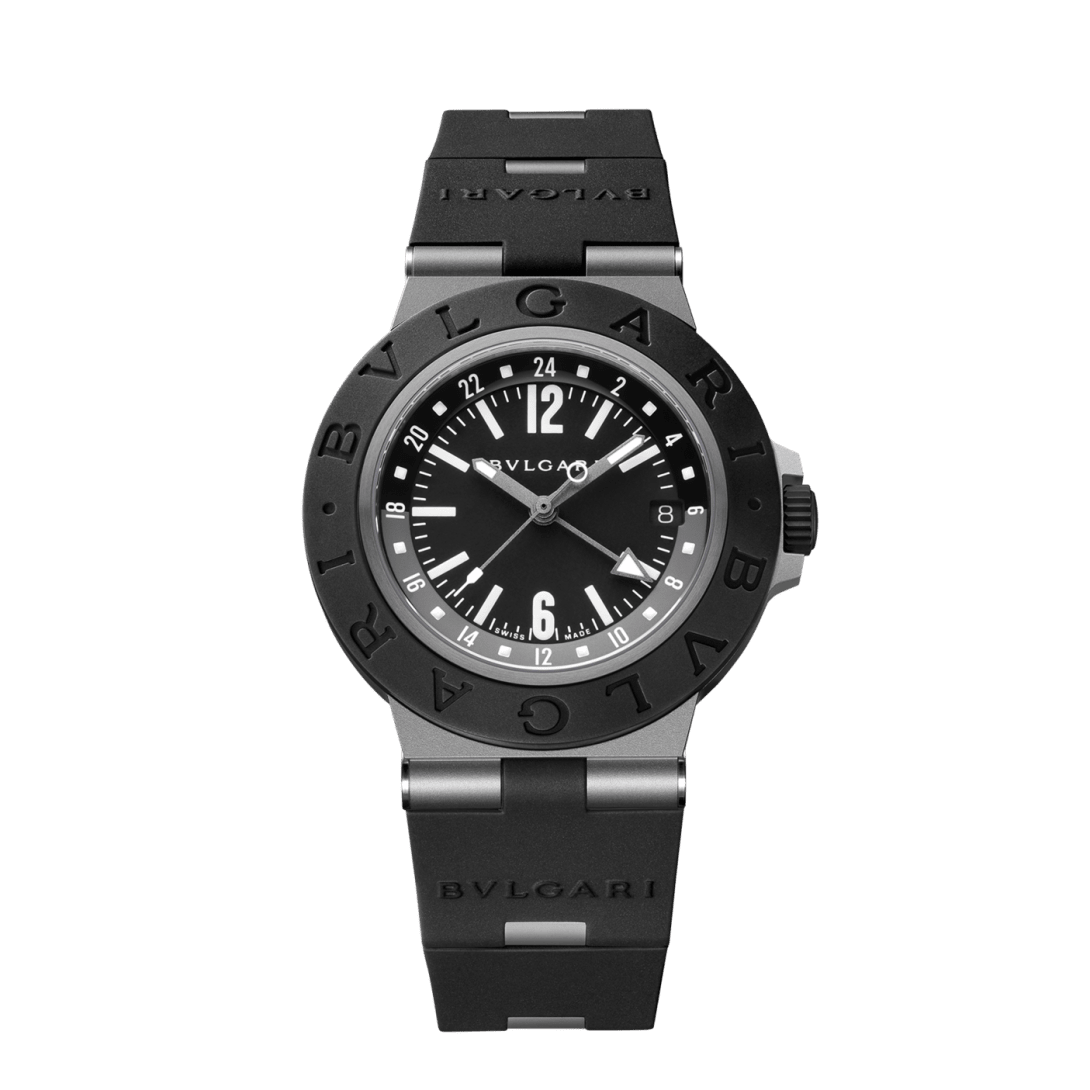 Reloj Bvlgari Titanio GMT Automático Dial Negro 104300