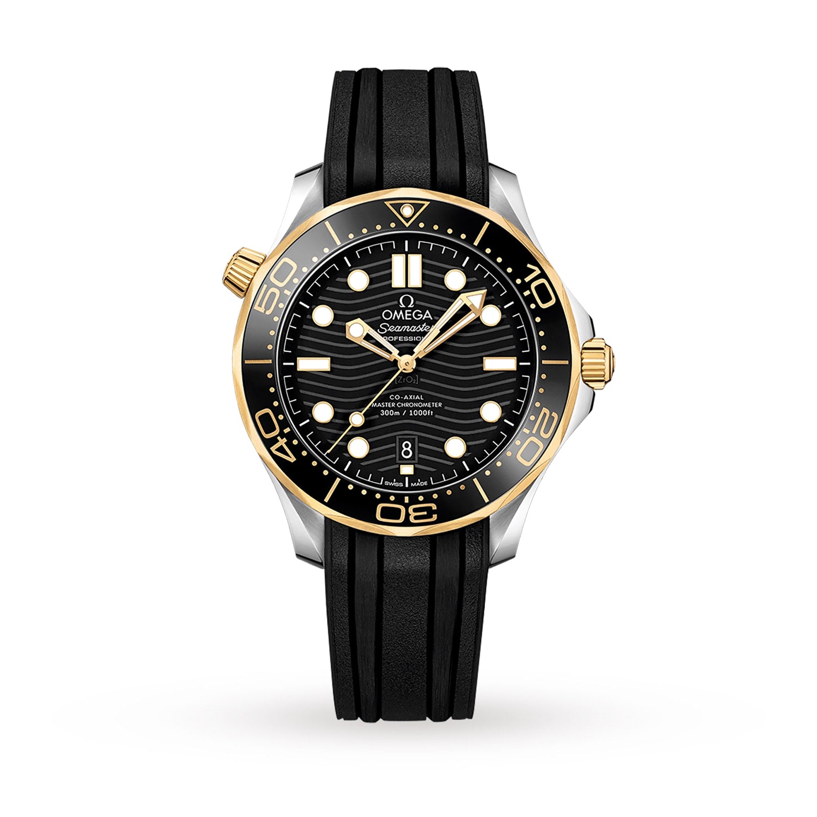 Omega Seamaster Automatic Chronometer Black Dial Men's Watch 210.22.42.20.01.001