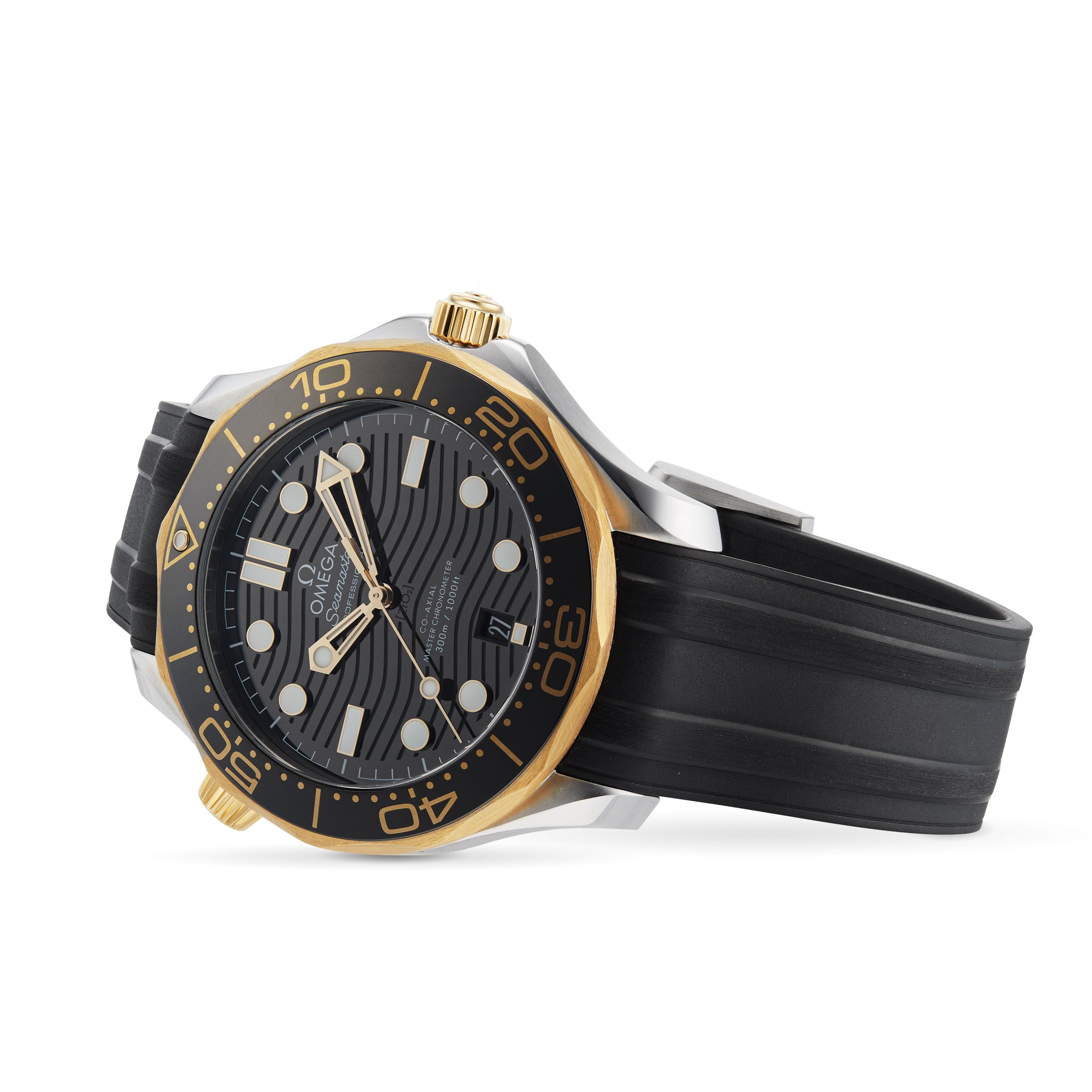 Omega Seamaster Automatic Chronometer Black Dial Men's Watch 210.22.42.20.01.001
