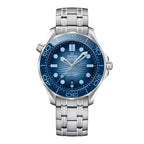 Omega Seamaster Diver 300M Automatic Chronometer Summer Blue Dial Men's Watch