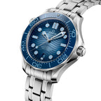 Omega Seamaster Diver 300M Automatic Chronometer Summer Blue Dial Men's Watch