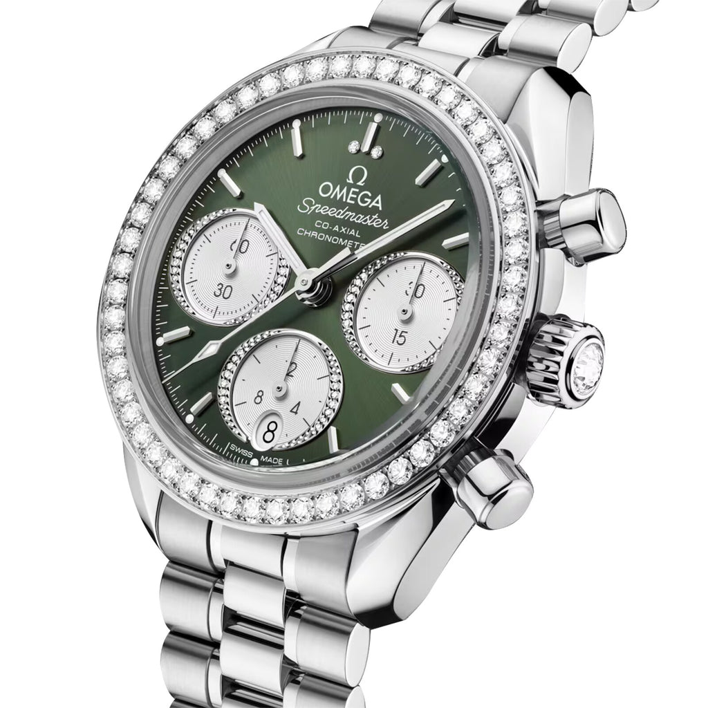 Omega Speedmaster Chronograph Automatic Green Dial Watch