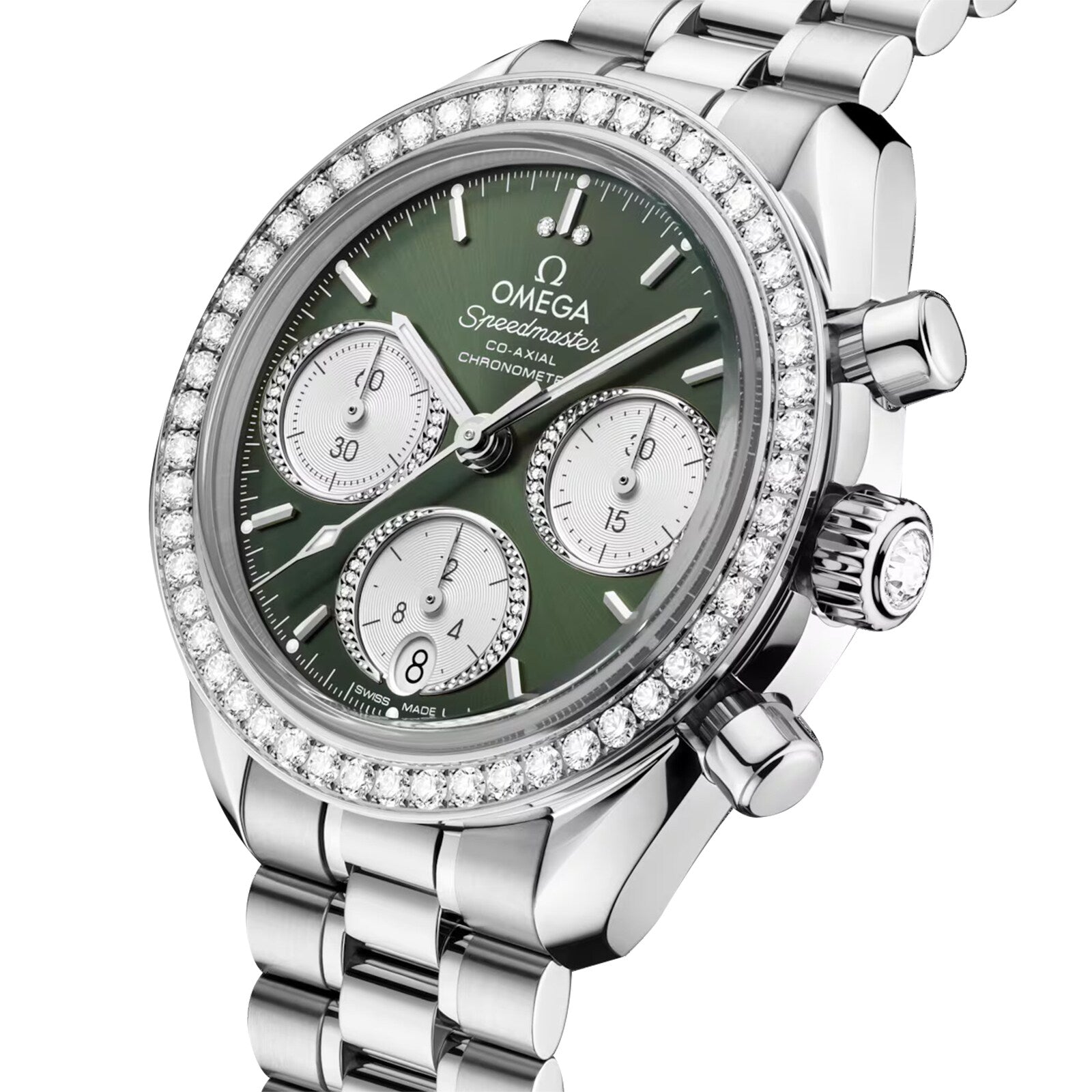 Omega Speedmaster Chronograph Automatic Green Dial Watch