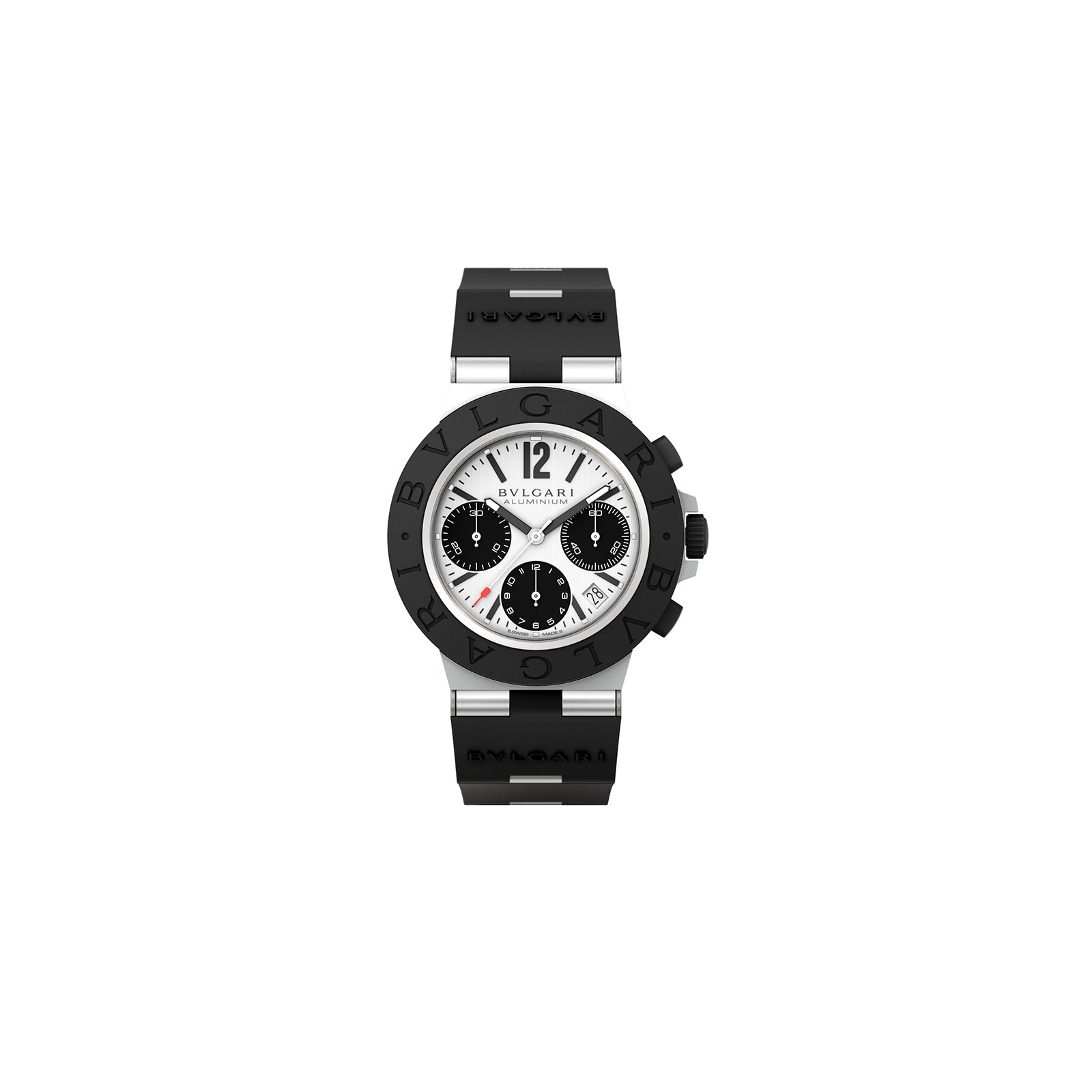 Reloj Bvlgari Aluminium Cronógrafo Automático Dial Blanco 103722