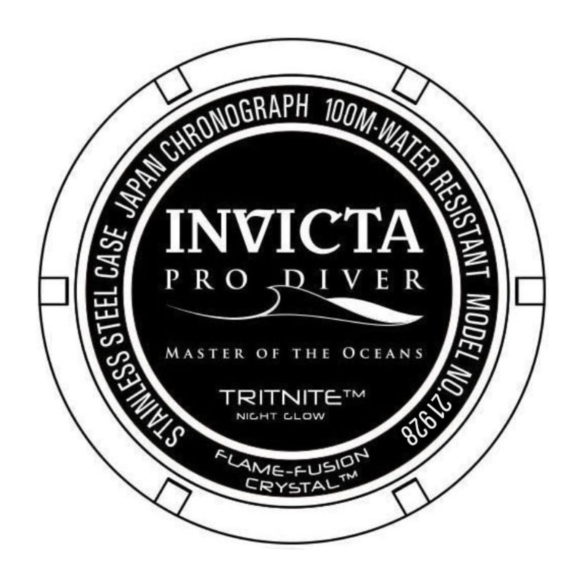 Reloj Invicta 21928 fondo de la caja
