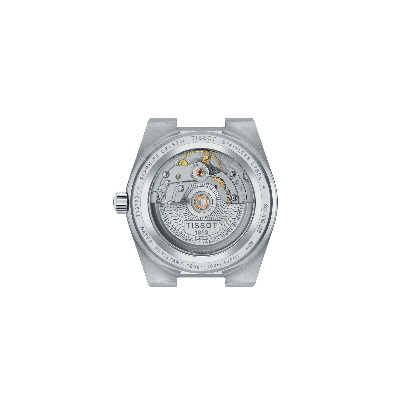 Reloj Tissot PRX T137.207.11.041.00 vista posterior