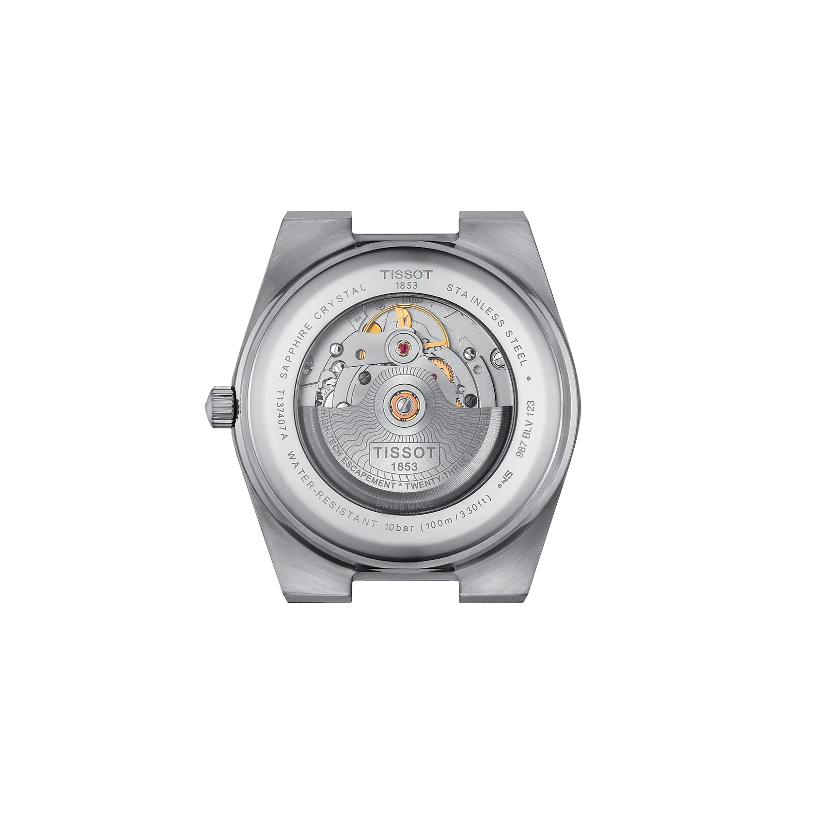 Reloj Tissot PRX T137.407.21.031.00 vista posterior