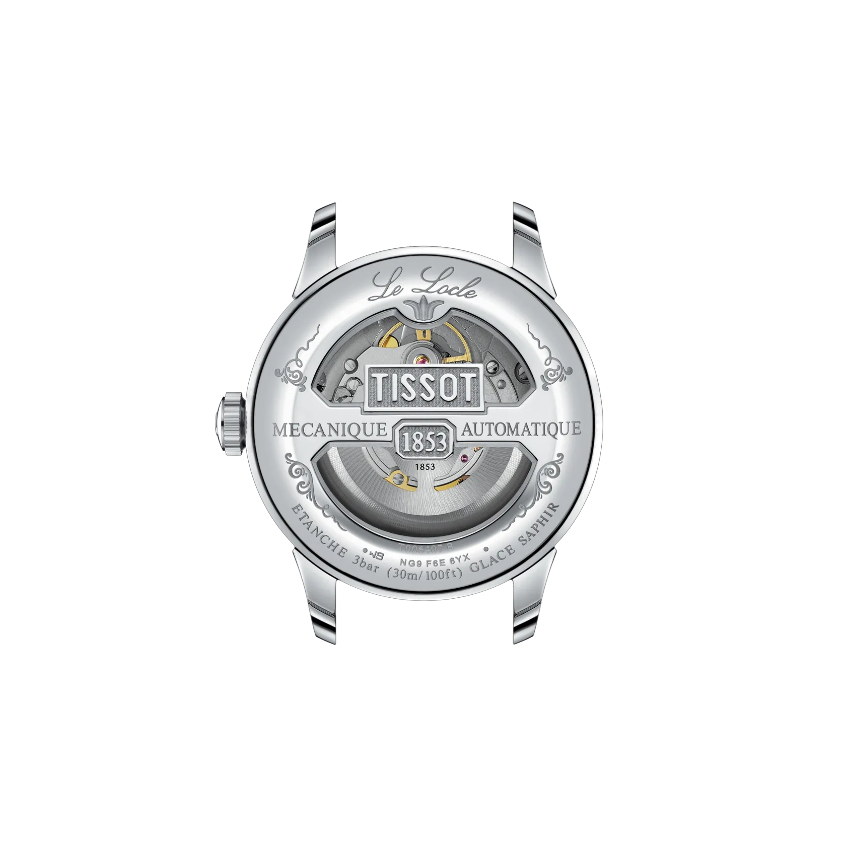Reloj Tissot Le Locle 39.3mm T006.407.11.043.00 - vista trasera