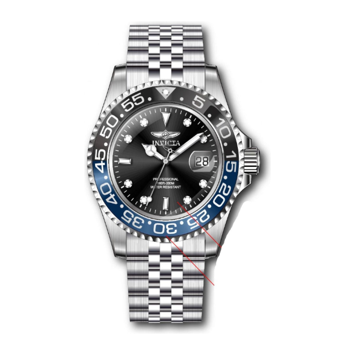 Reloj Invicta 34104 vista de perfil