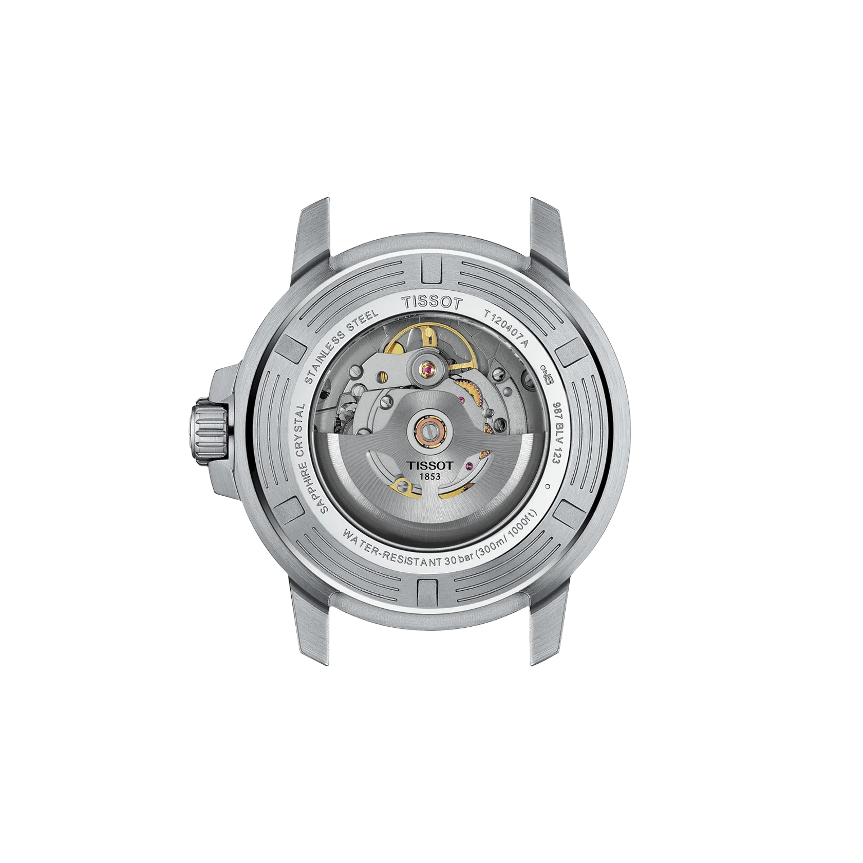 Tissot Seastar 1000 43mm Powermatic 80 T120.407.11.081.01 - vista posterior